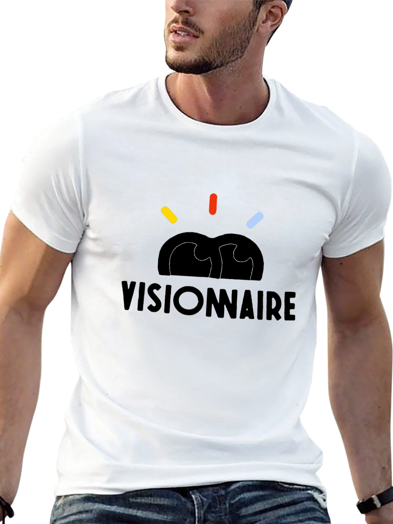 Visionnaire Graphic T-Shirt - Black