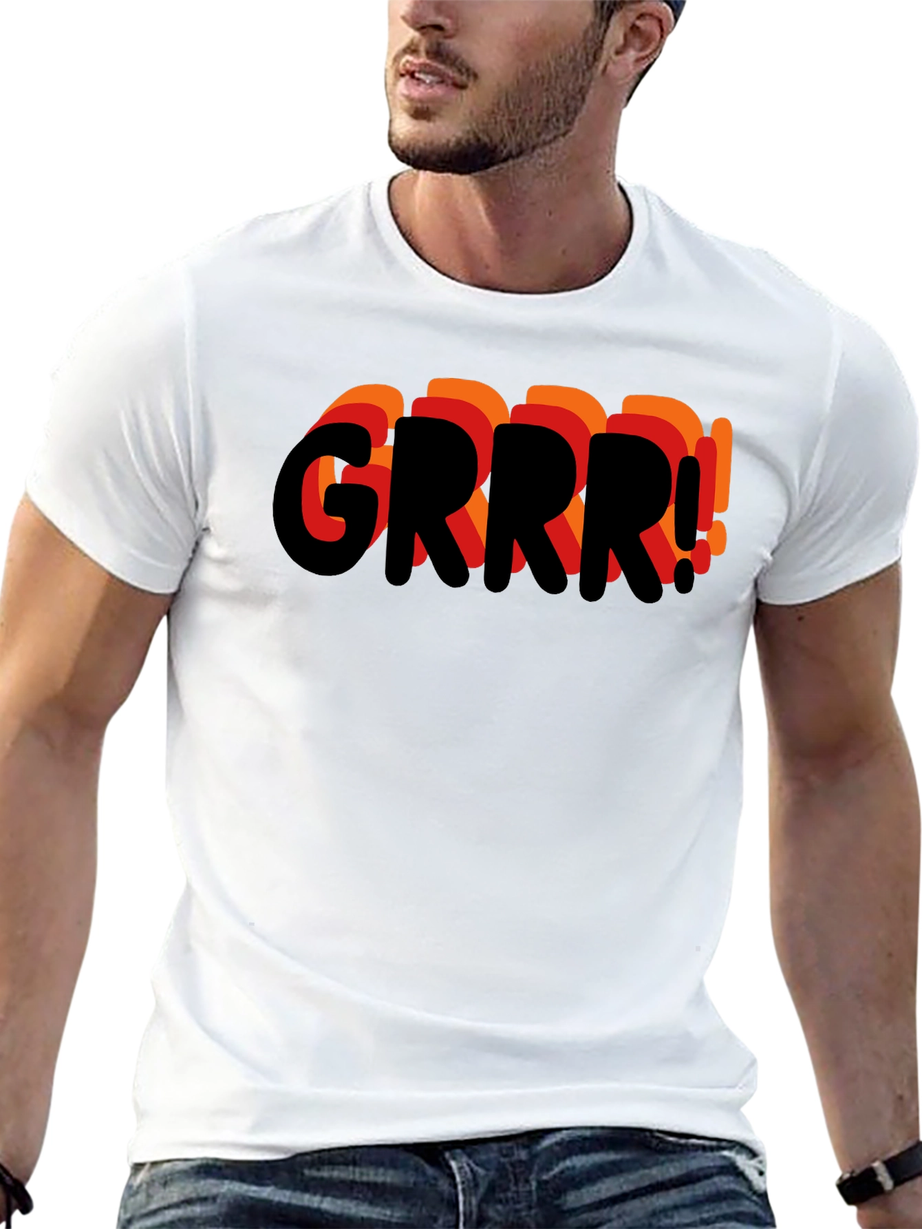 Grrr! Graphic Print Mens T-Shirt
