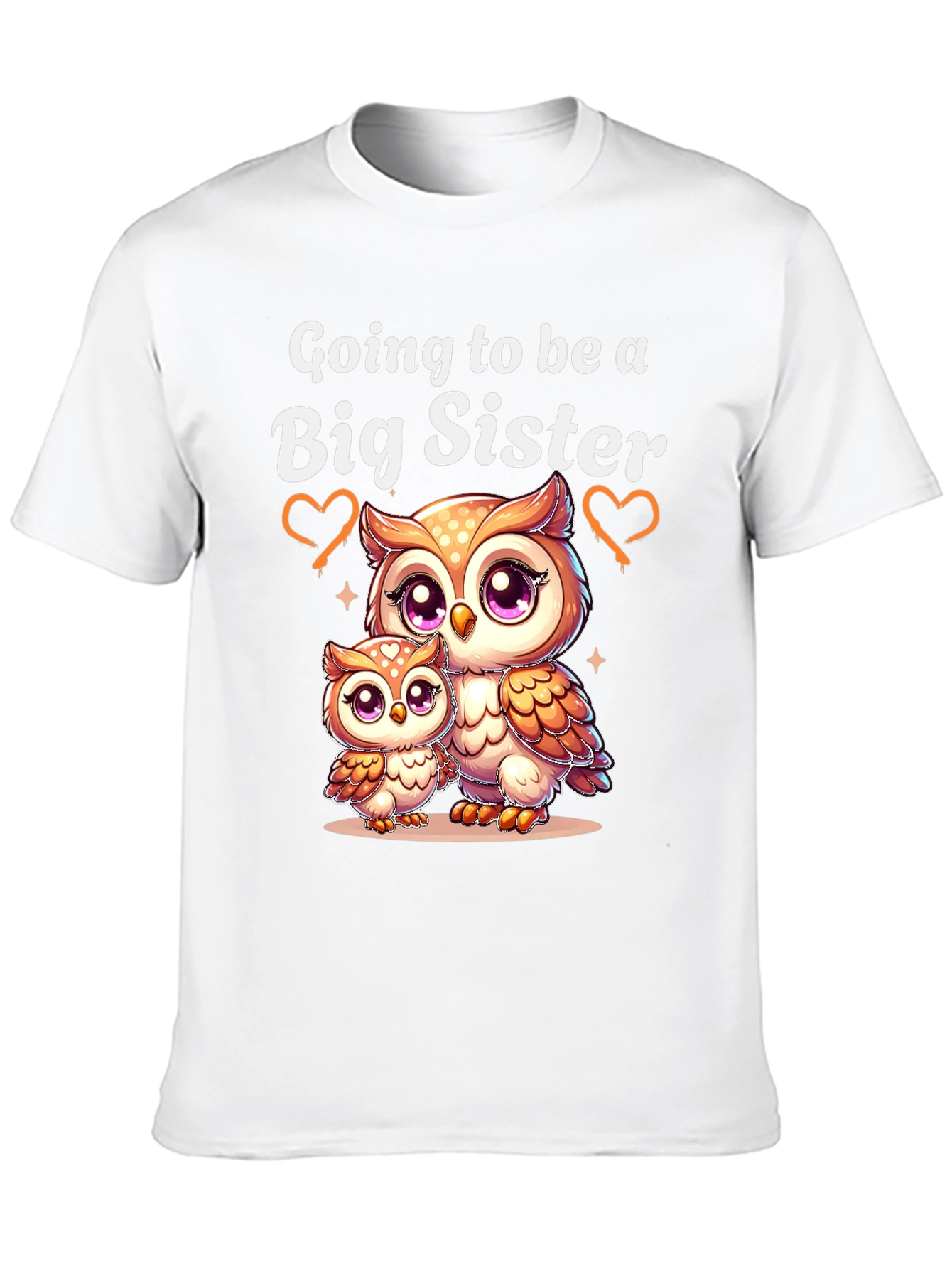 Big Sister Owl T-Shirt - Cute Pregnancy Announcement