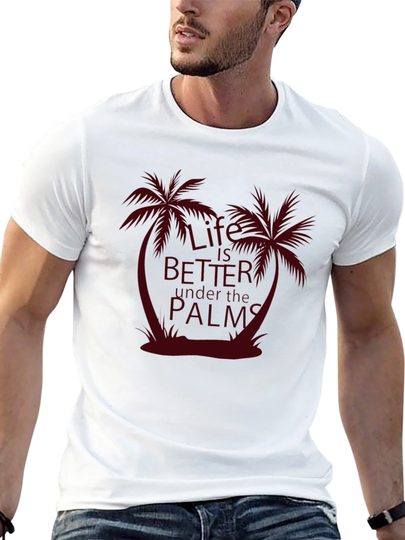 Life is Better Under the Palms Graphic T-Shirt