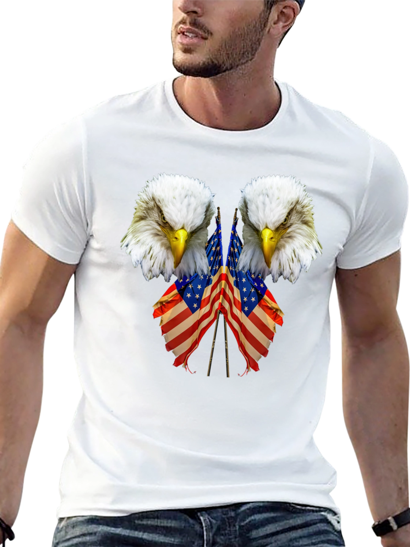 Eagle USA Flag Patriotic T-Shirt