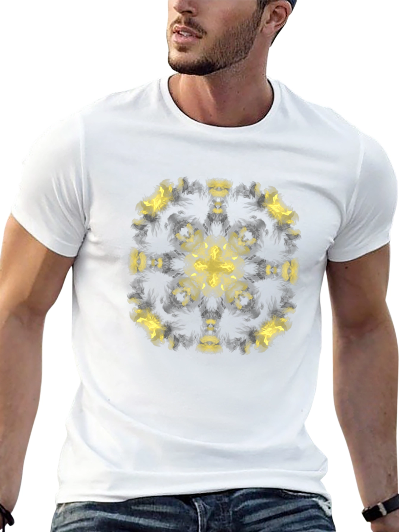 Kaleidoscope Graphic Black T-Shirt - Modern Style