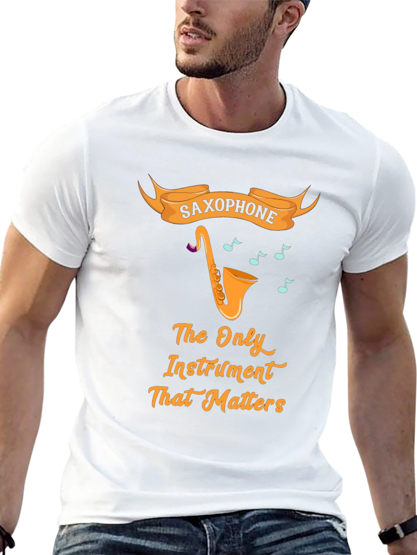 Saxophone Instrument T-Shirt for Music Lovers