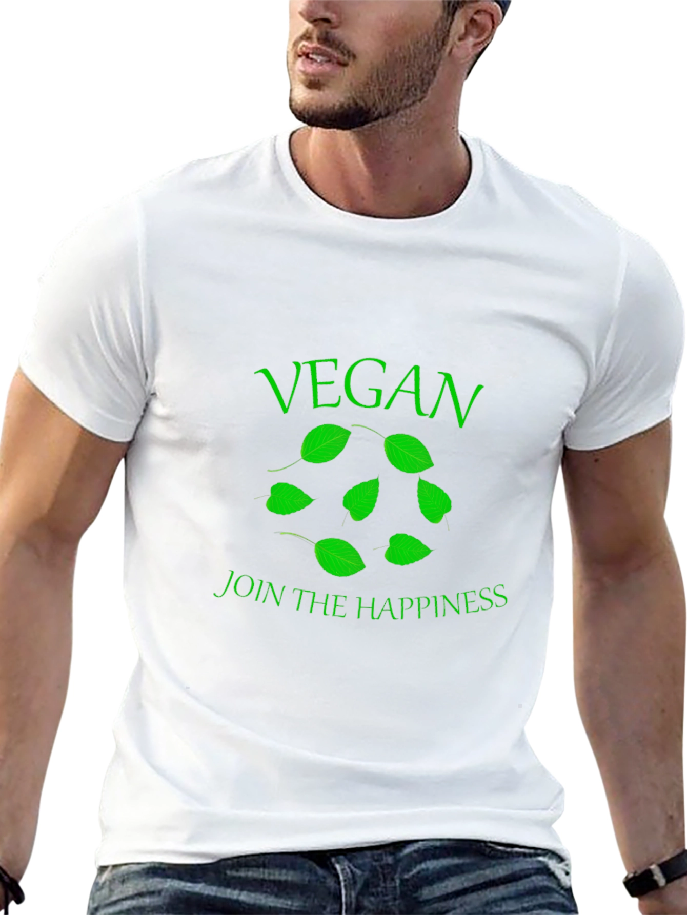 Vegan Happiness Black T-Shirt