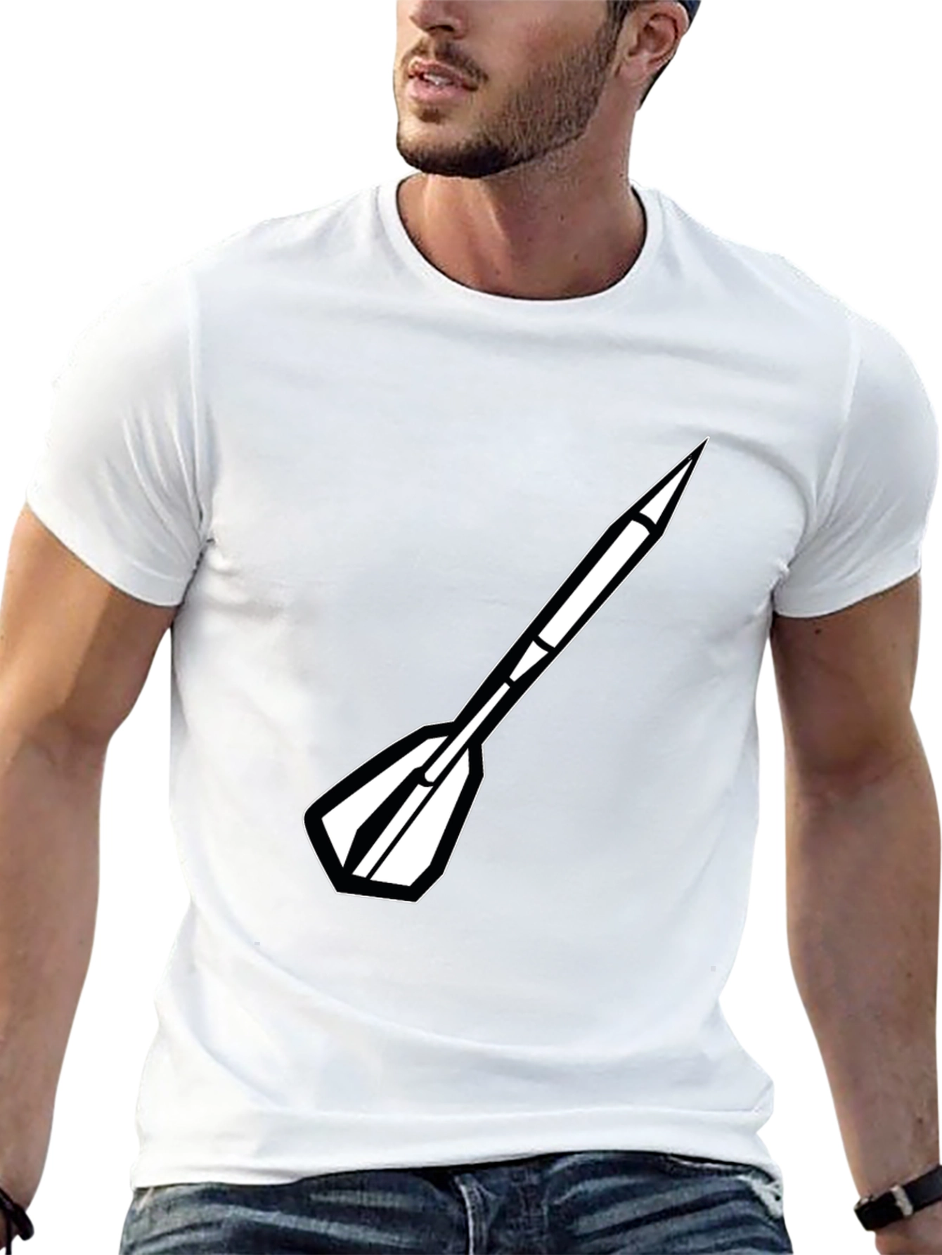 Dart Graphic Tee - Cool Black Shirt