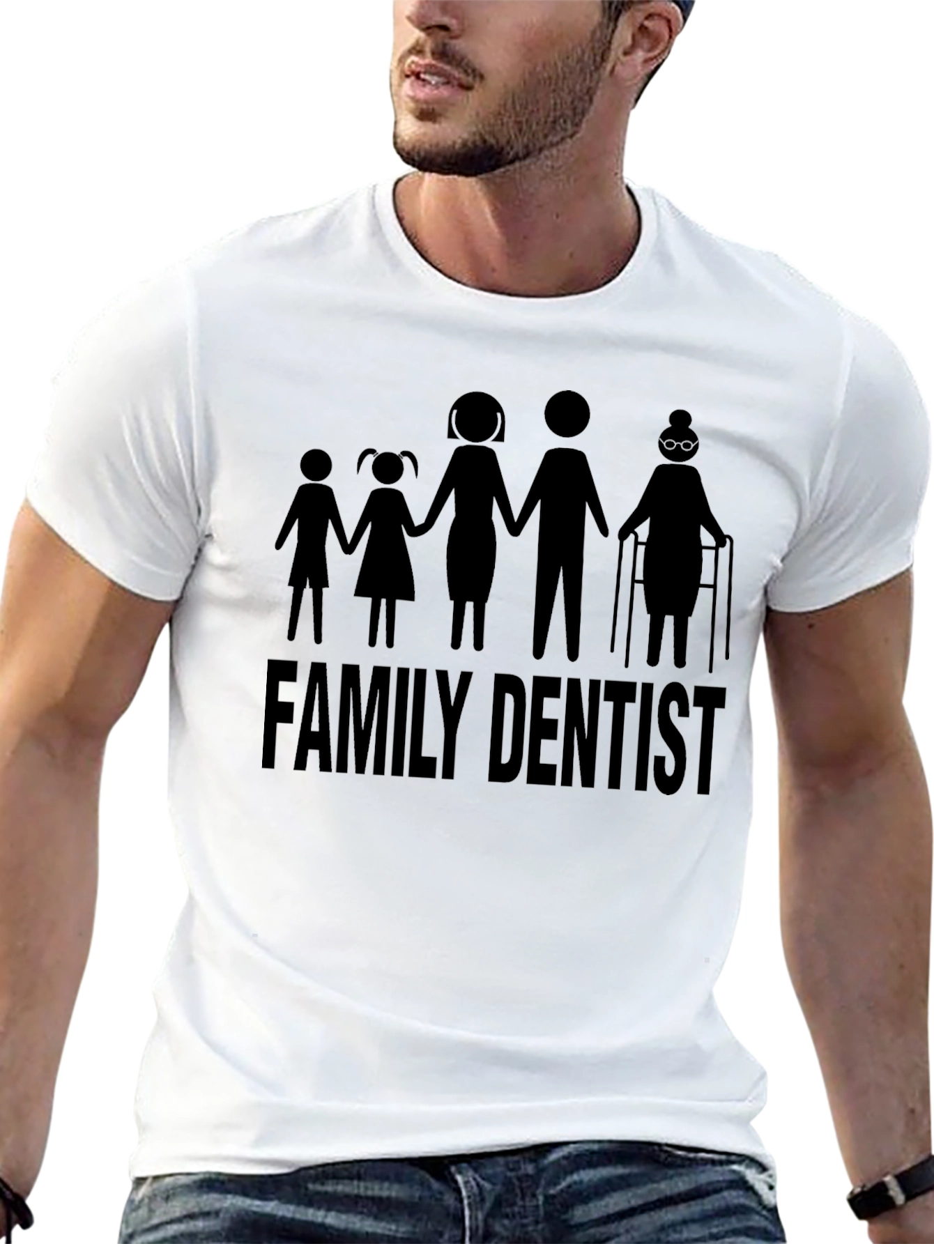Family Dentist Graphic Tee - Black Unisex Shirt
