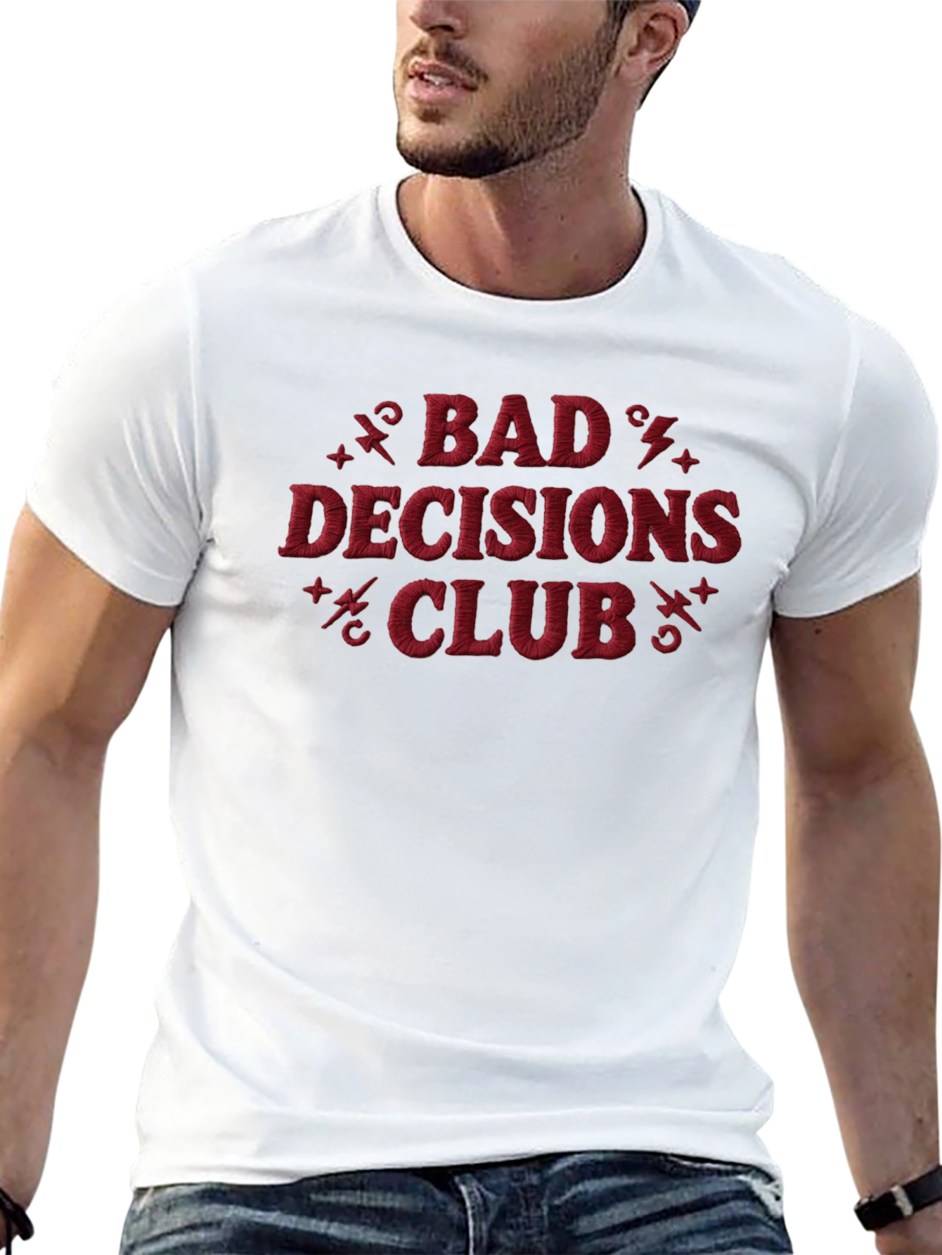 Bad Decisions Club Black Graphic Tee