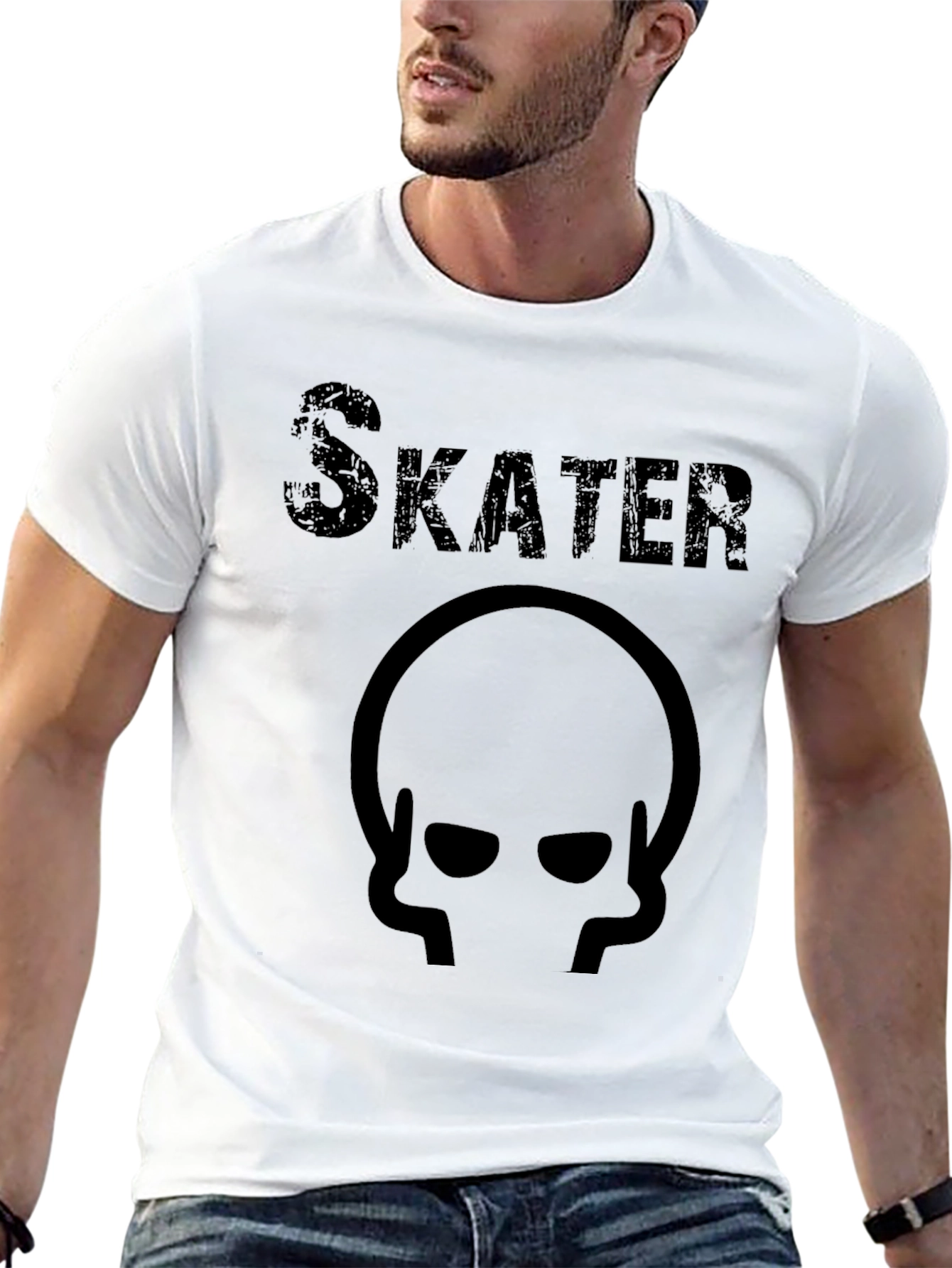 Skater Graphic T-Shirt - Black Tee