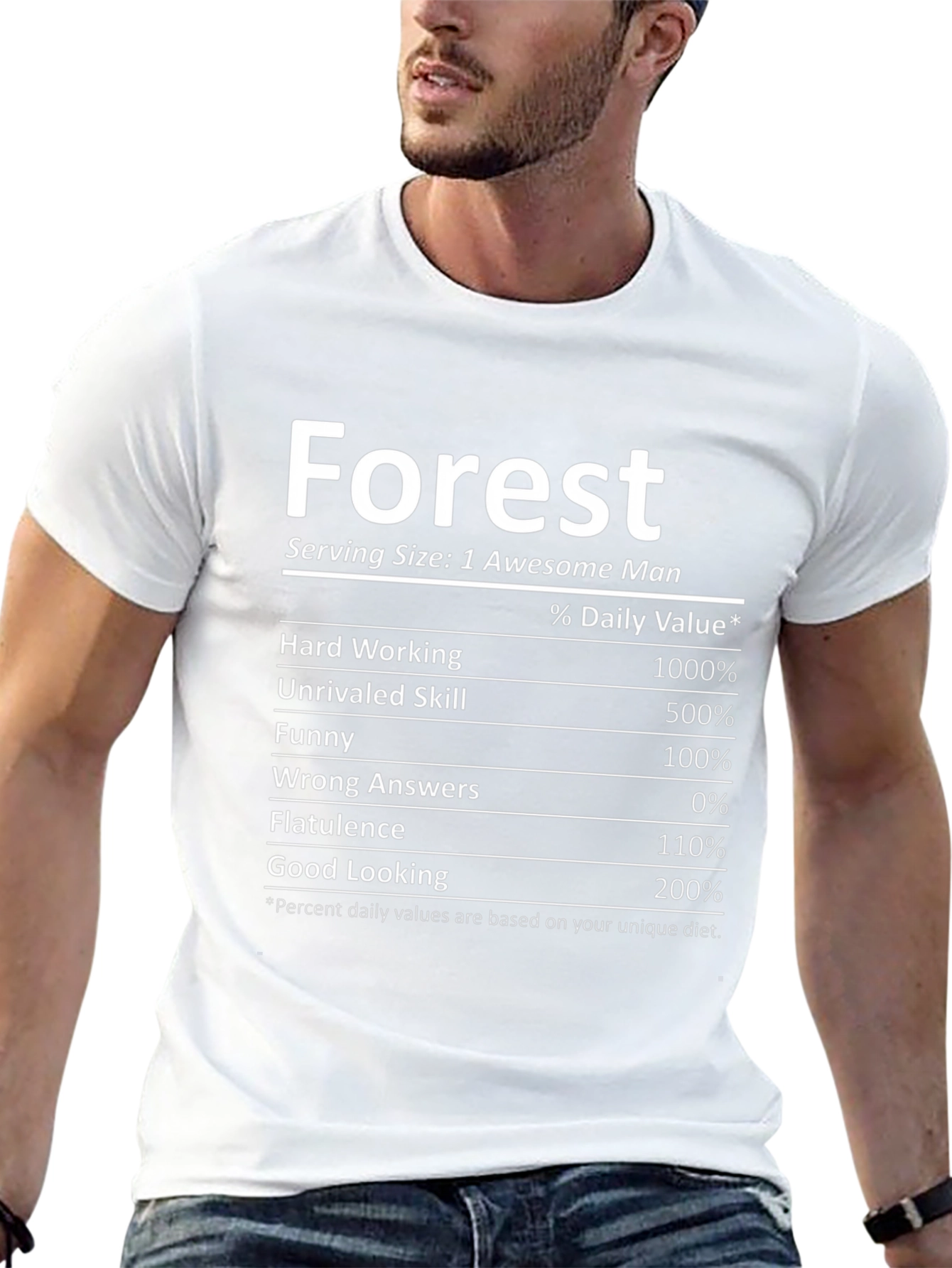 Forest Nutrition Facts Funny T-Shirt