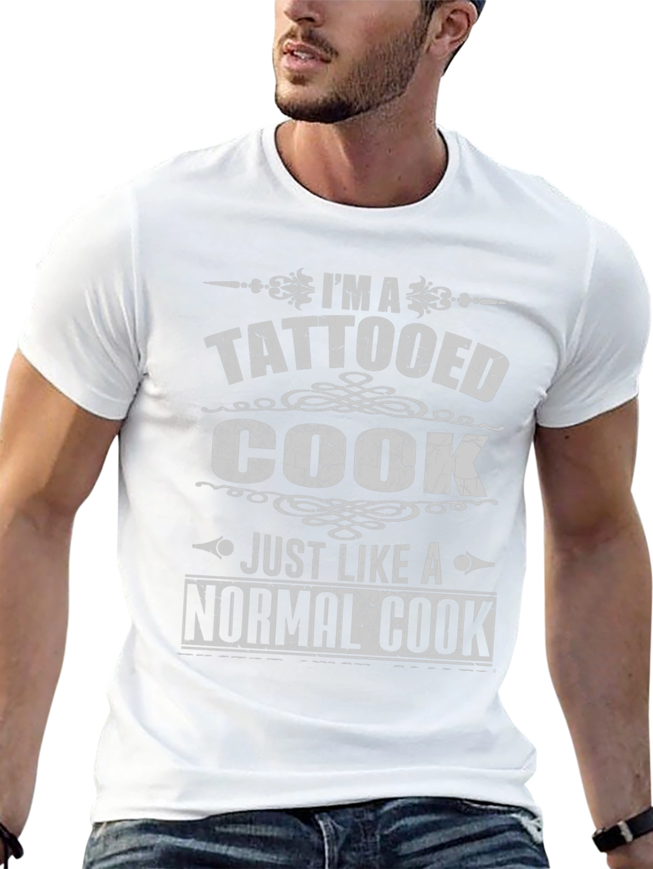Tattooed Cook Black Graphic Tee