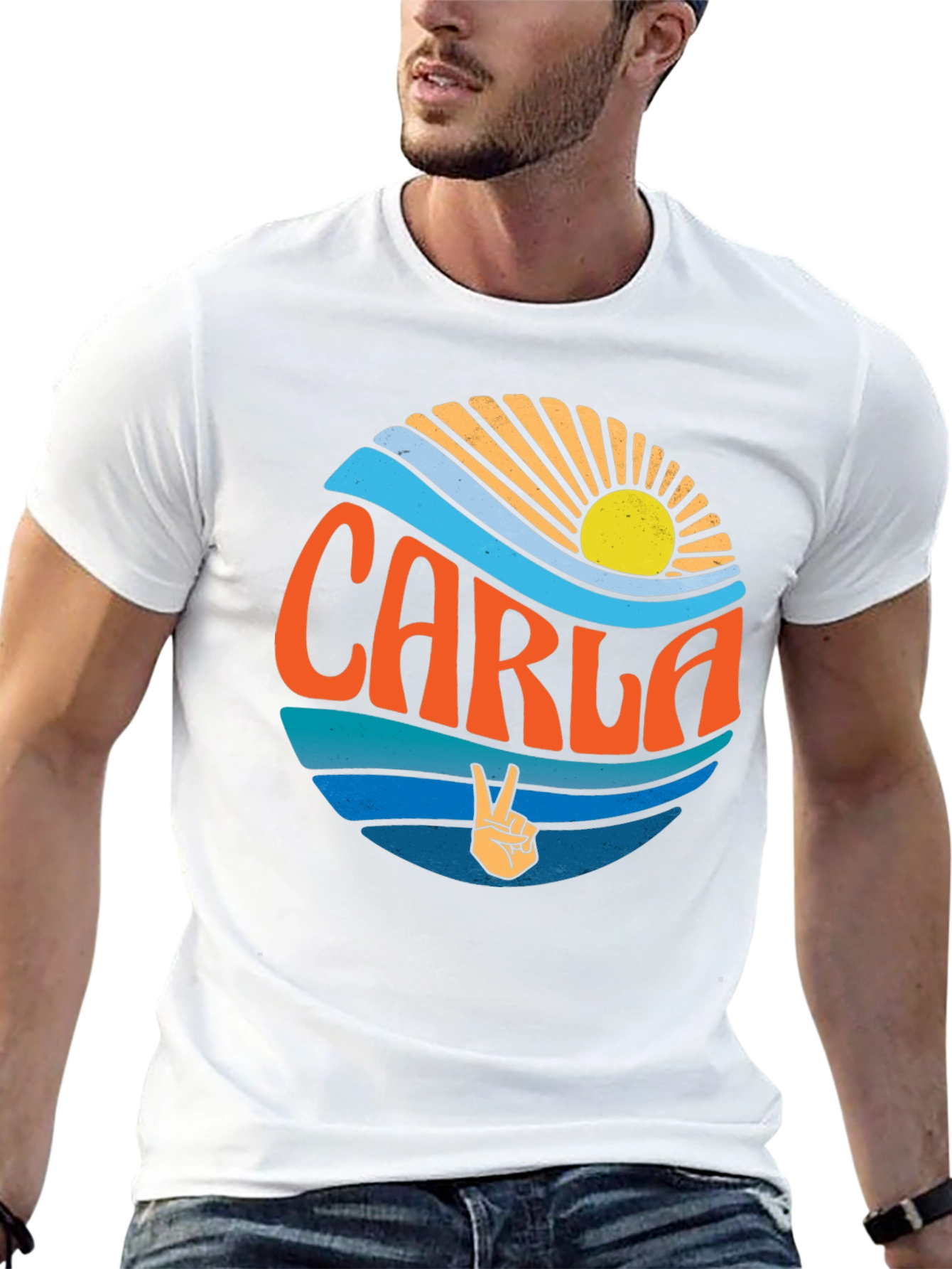 Carla Retro Graphic T-Shirt - Peace & Sunshine