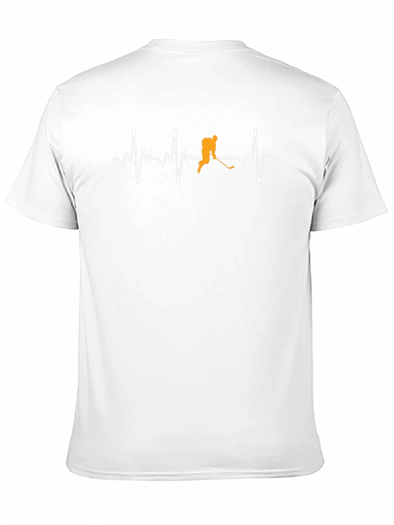 Hockey Heartbeat T-Shirt - Black Cotton Tee