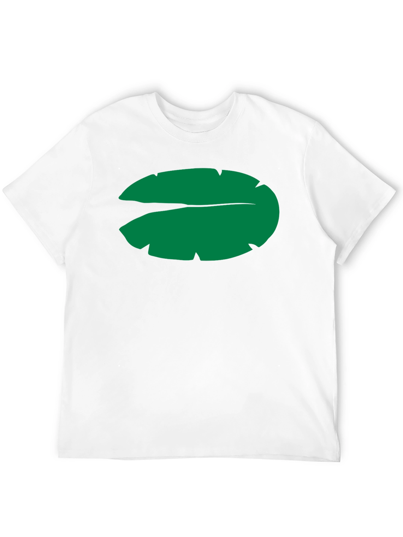 Leaf Graphic Tee - Soft Black Cotton Shirt