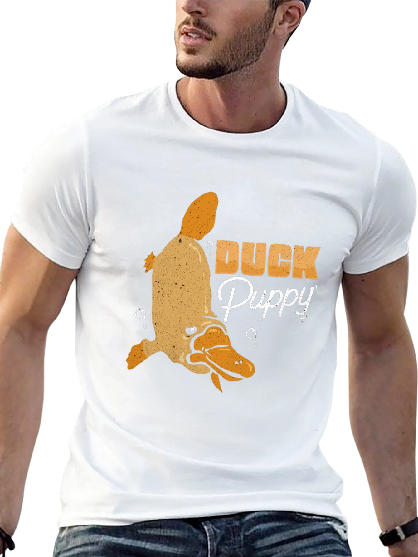 Duck Puppy Graphic Tee - Novelty Humor T-Shirt