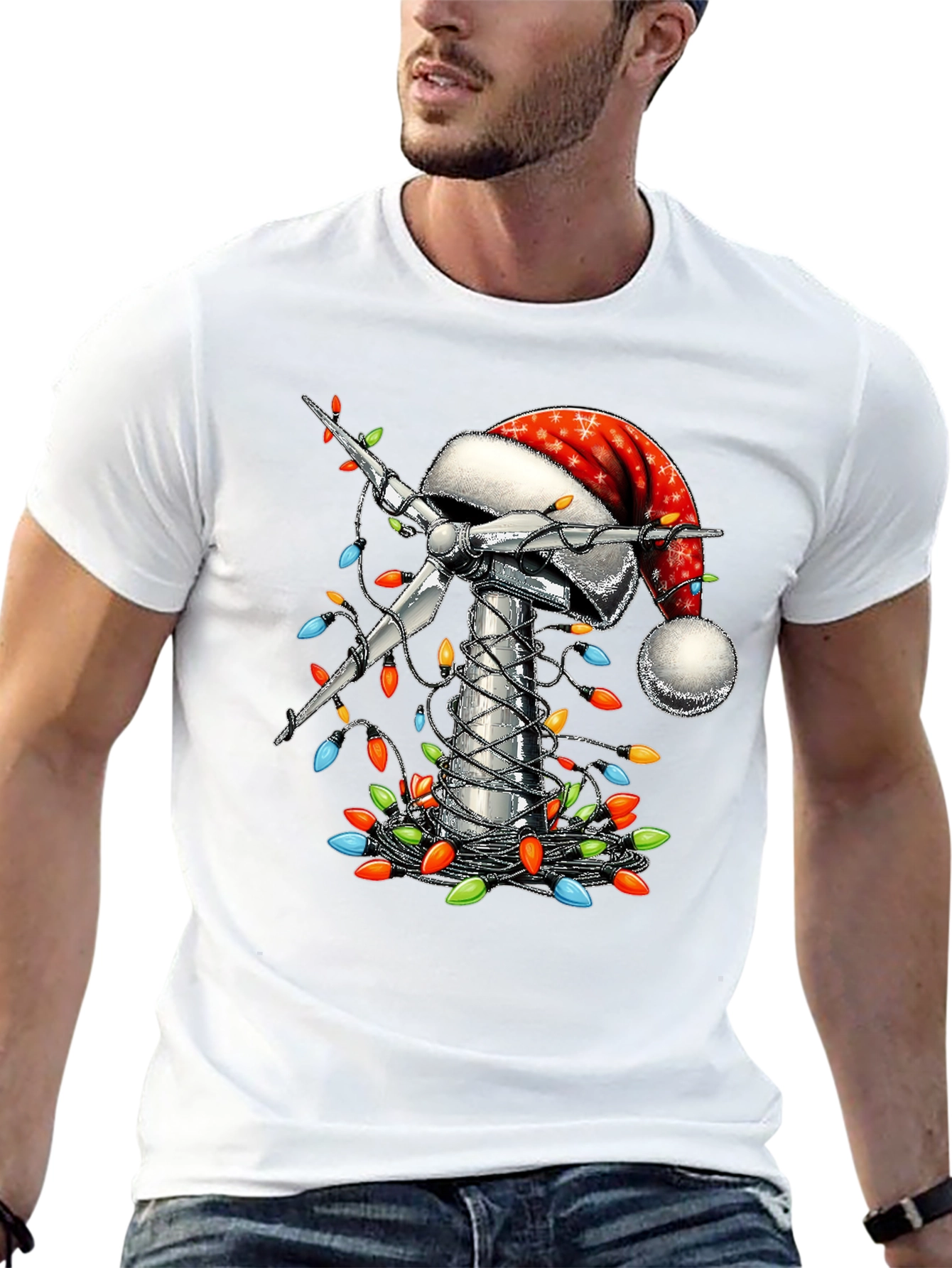 Christmas Wind Turbine T-Shirt