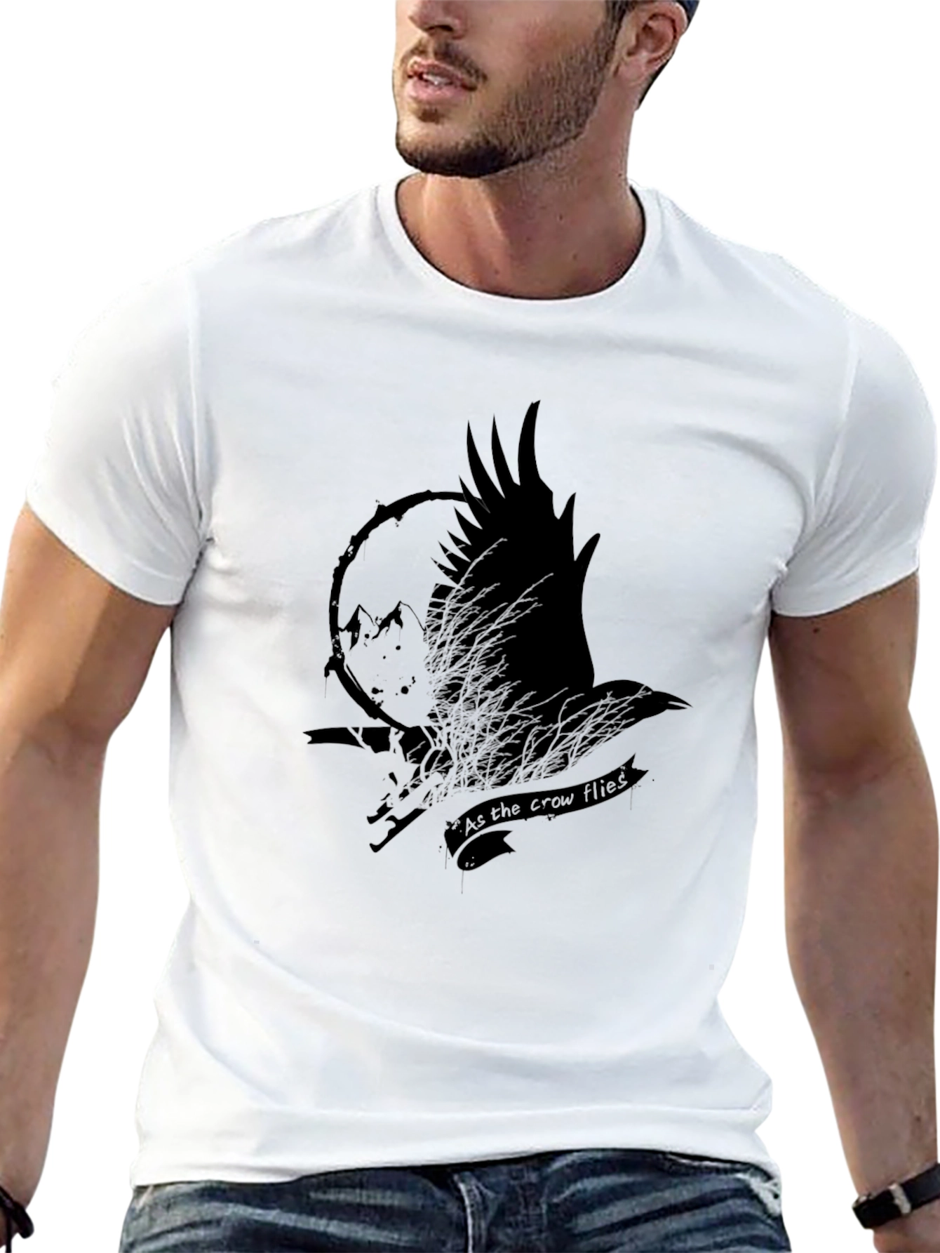 Raven Flies T-Shirt - Unique Graphic Tee