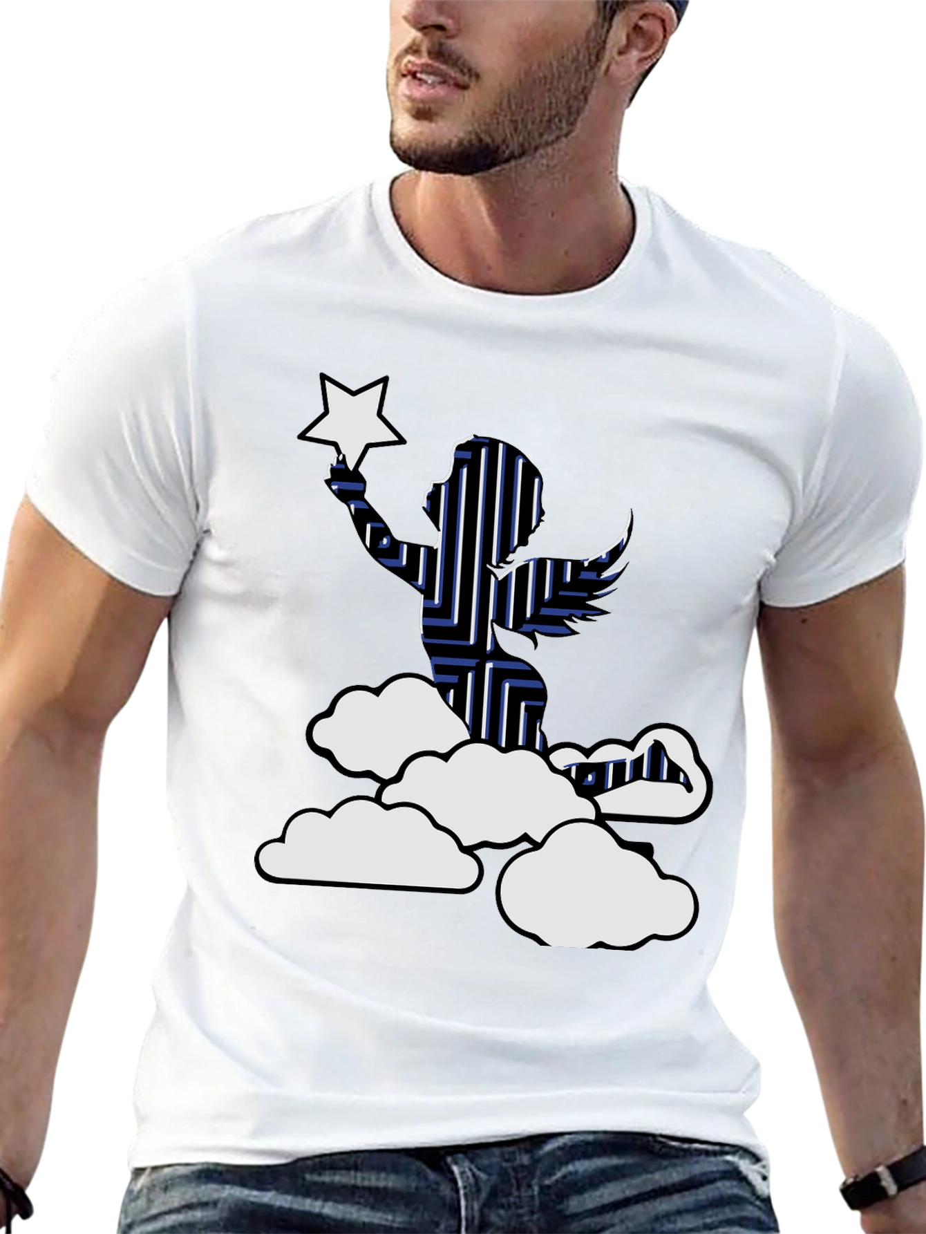 Angel and Star Graphic Tee
