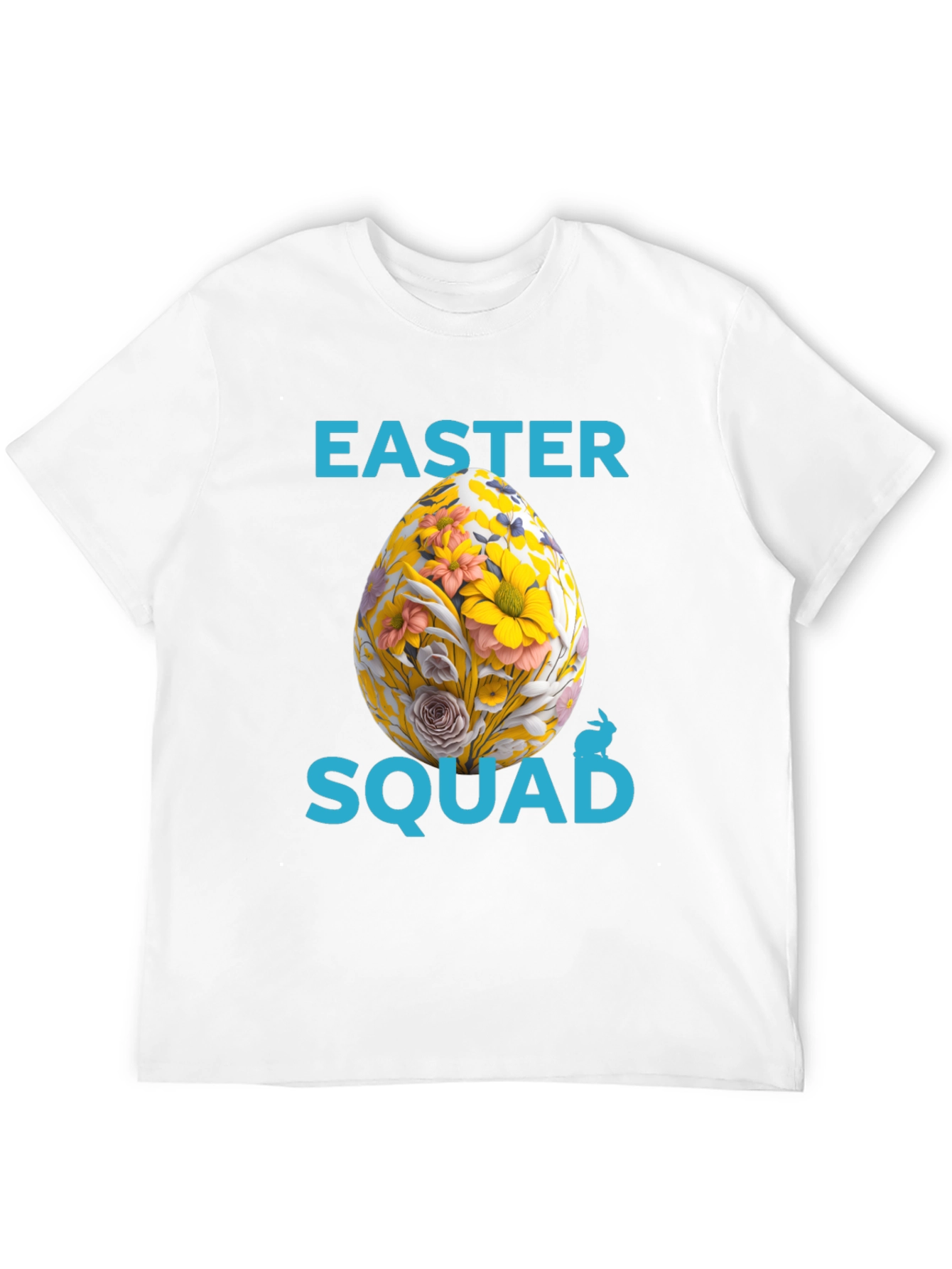 Easter Squad T-Shirt - Floral Egg Design