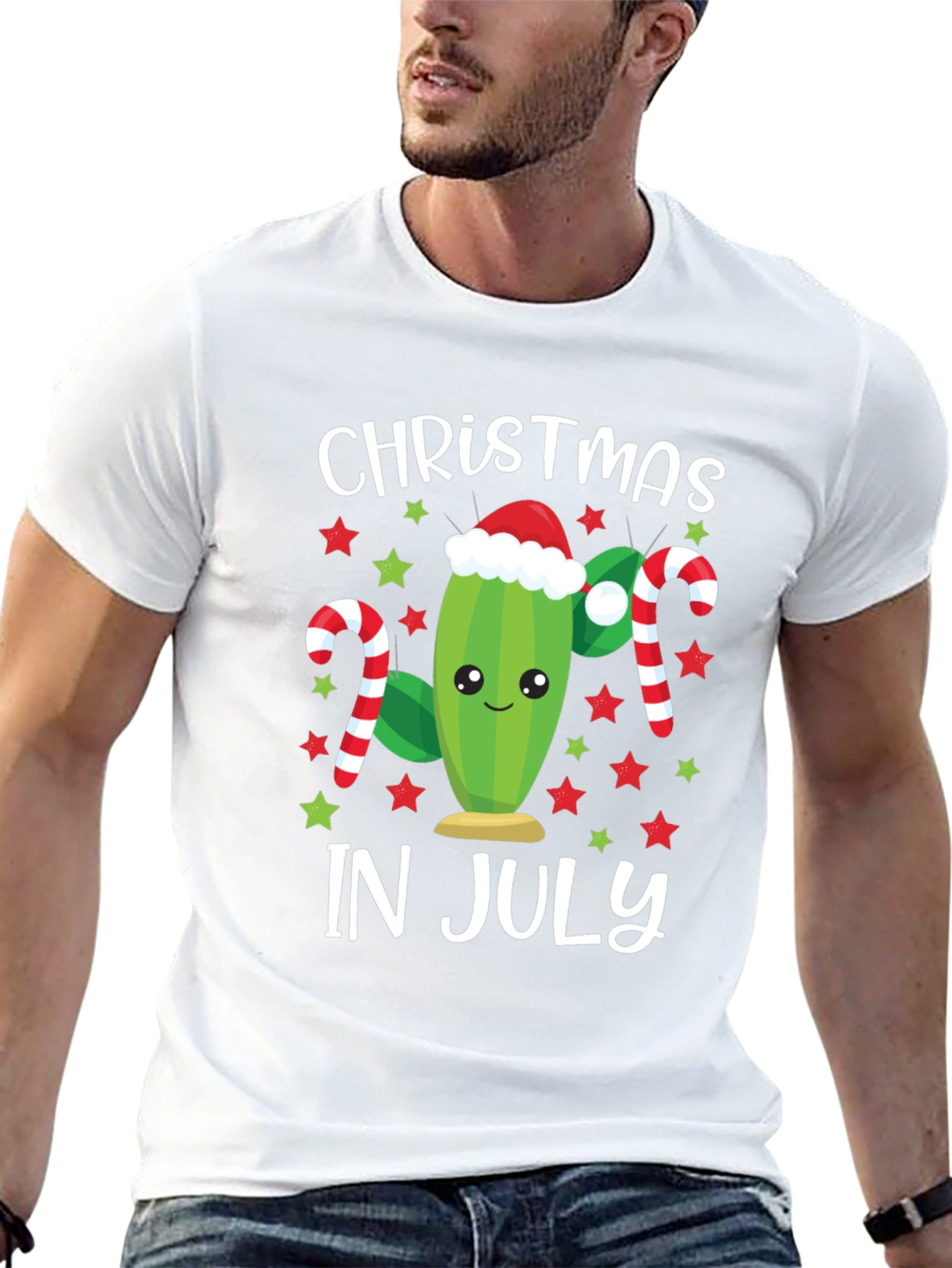 Christmas in July Cactus Graphic Tee