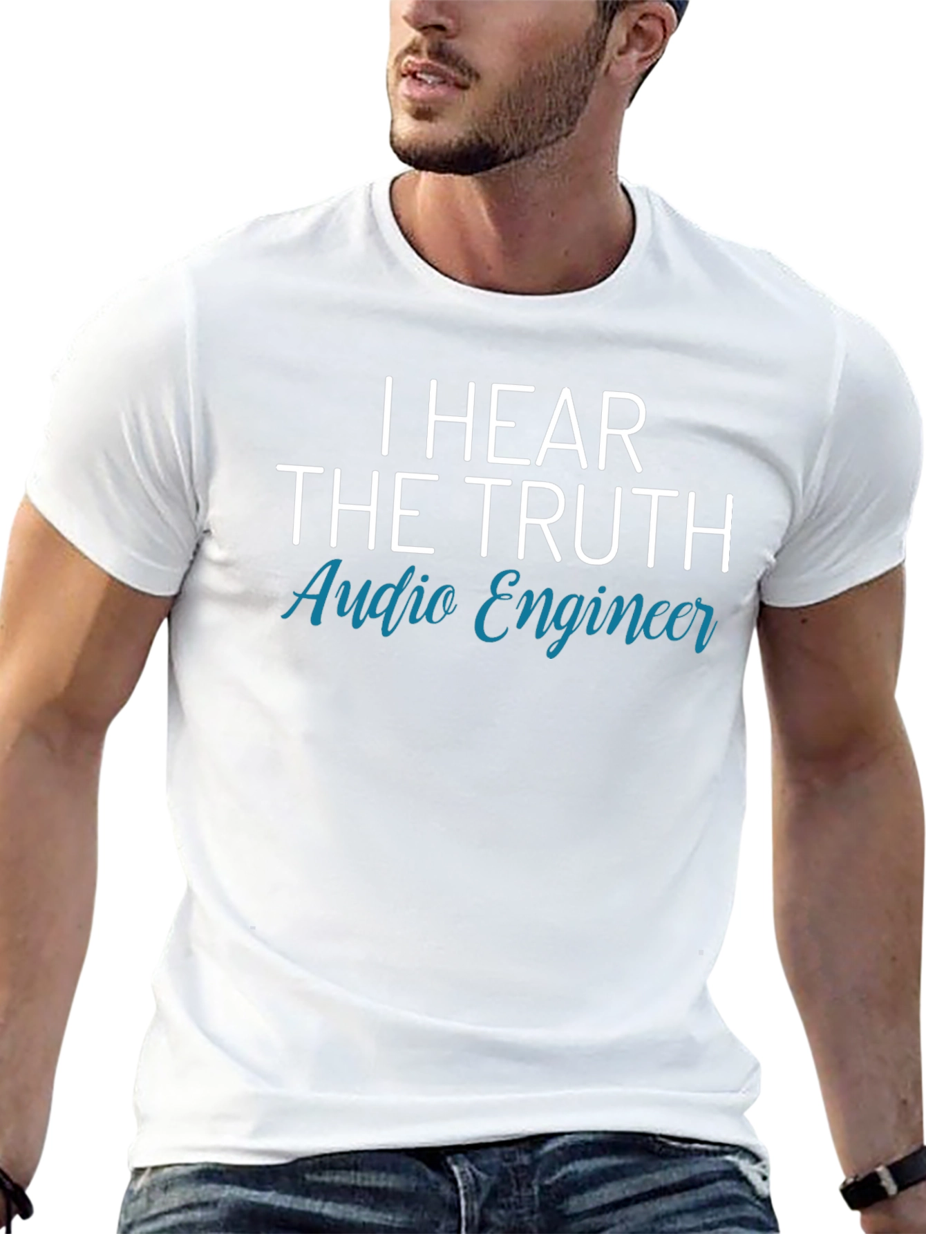 I Hear The Truth Audio Engineer Black T-Shirt