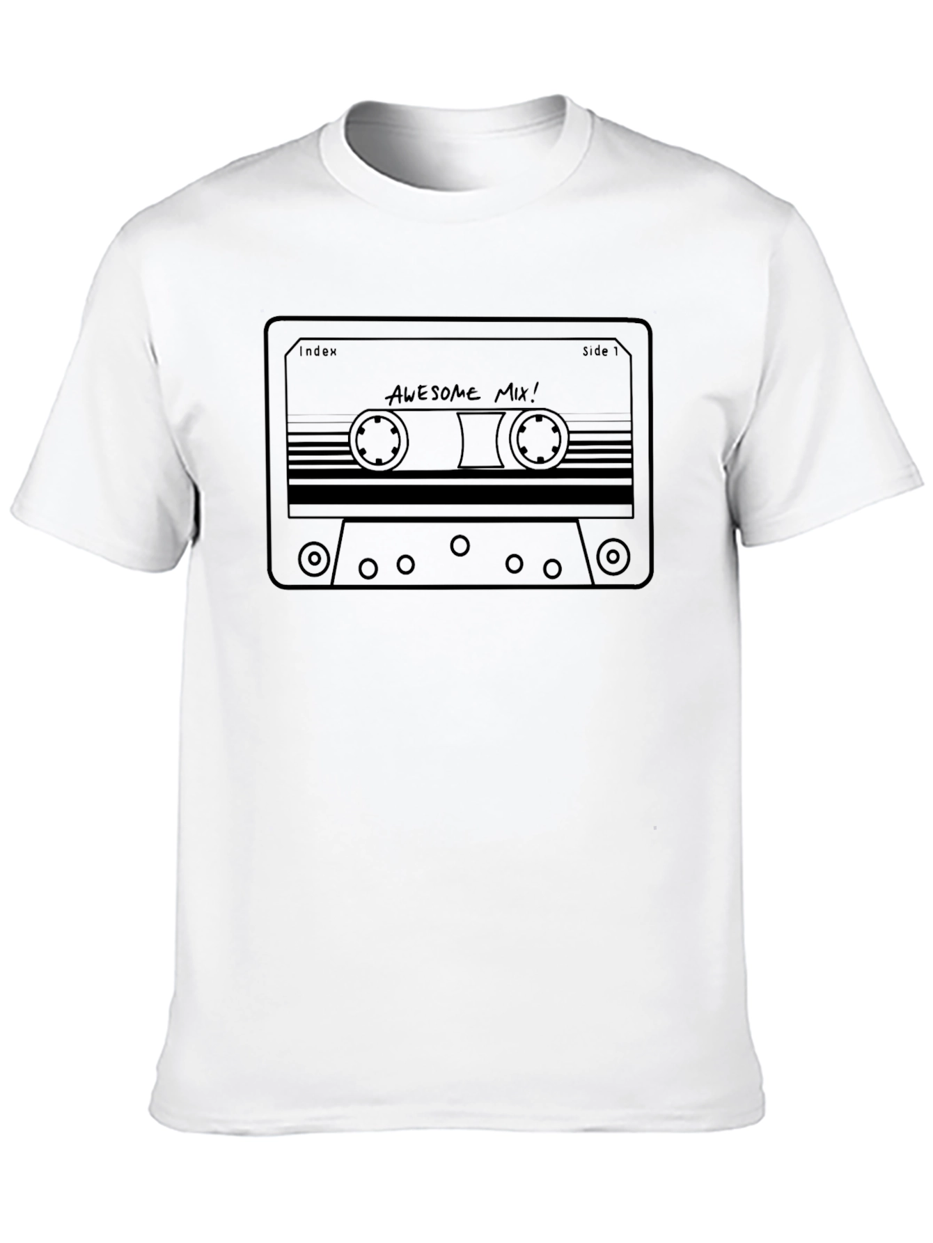 Awesome Mix Cassette Tape Graphic Tee - Black