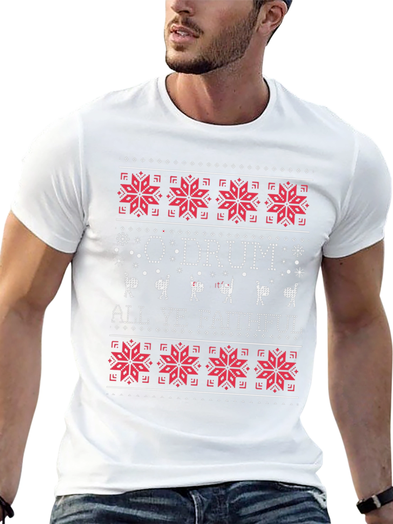 O Drum All Ye Faithful Christmas T-Shirt