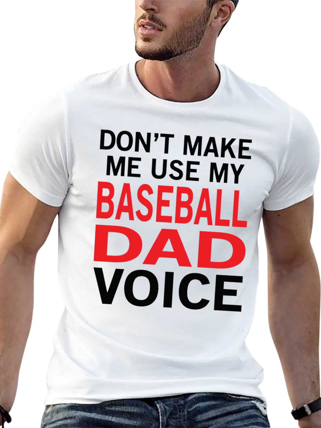 Baseball Dad Voice T-Shirt - Funny Dad Gift