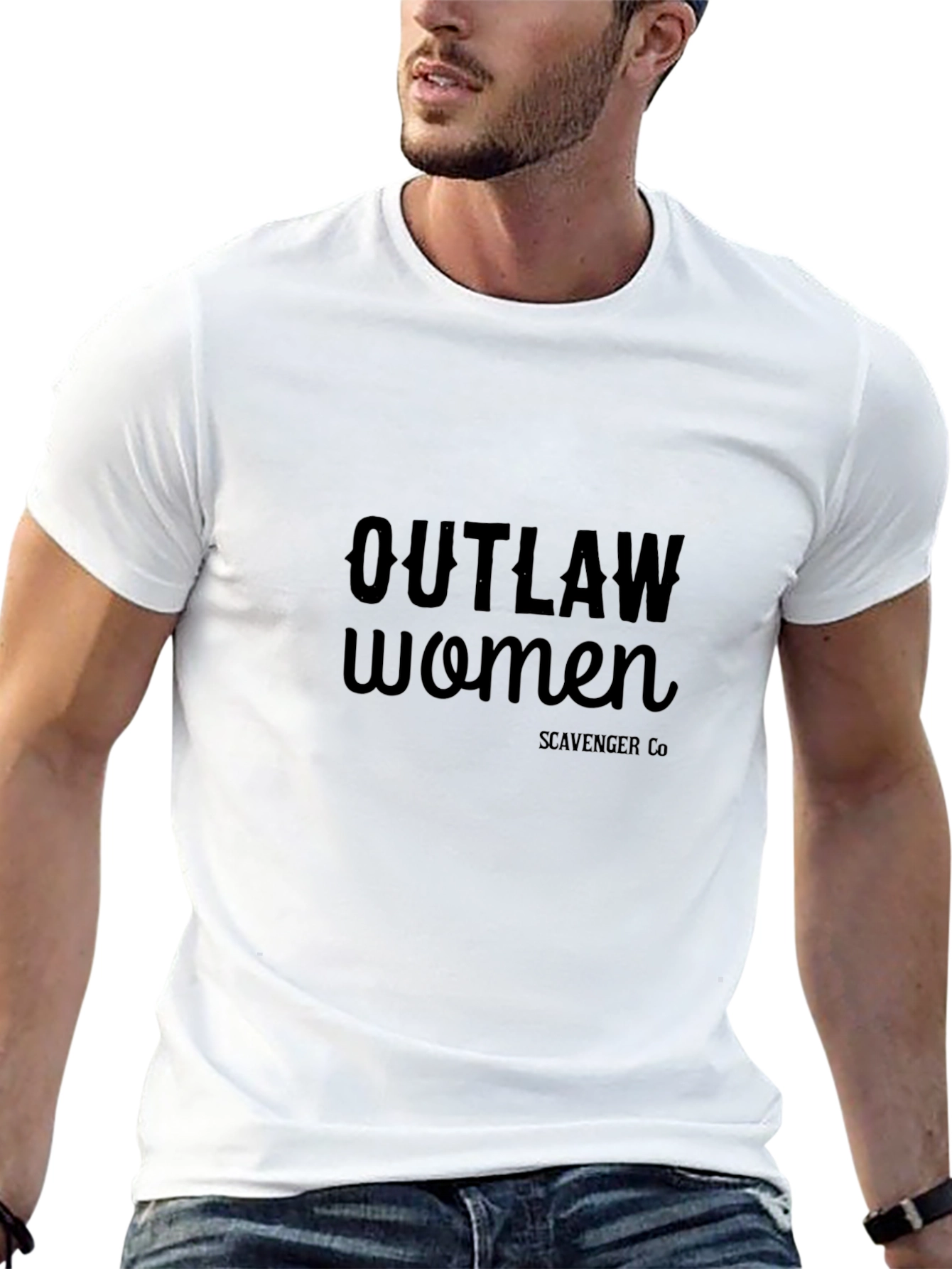 Outlaw Women Black Graphic Tee