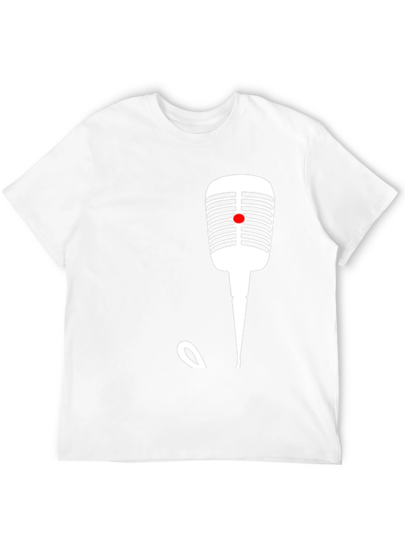 Retro Microphone Graphic T-Shirt - Classic Vocal Tee