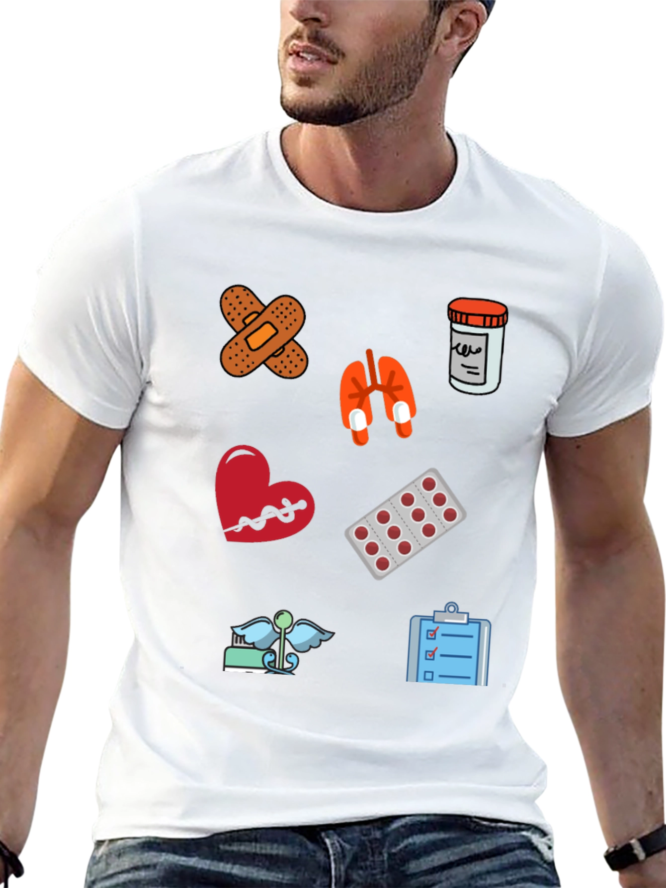 Medical Icon T-Shirt - Doctor Nurse Gift