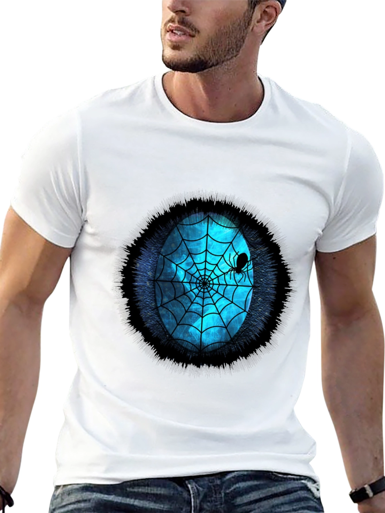 Spider Web Graphic Tee - Halloween Ready