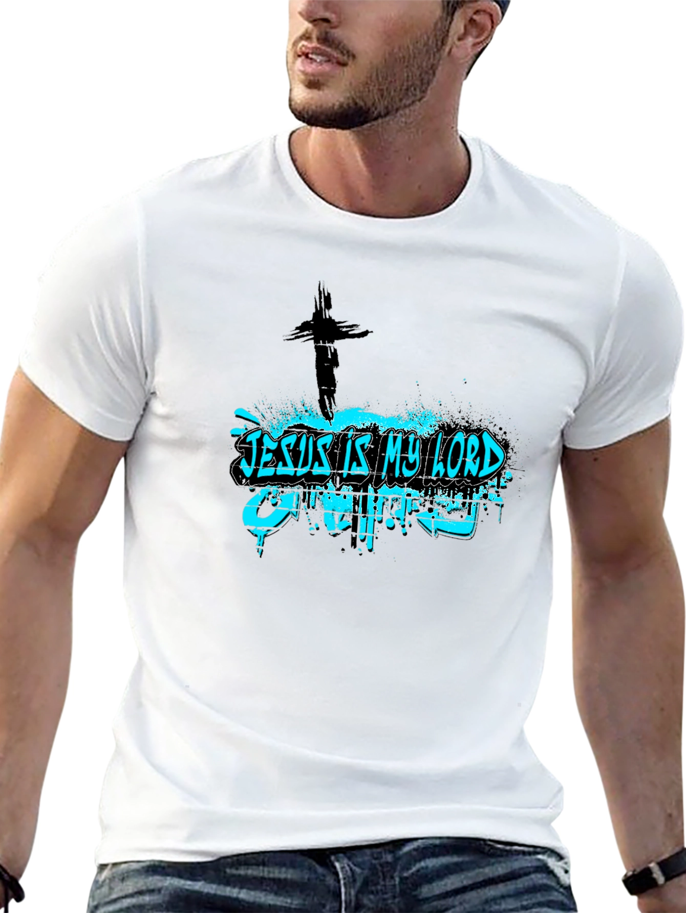 Jesus Is My Lord Black Tee Shirt