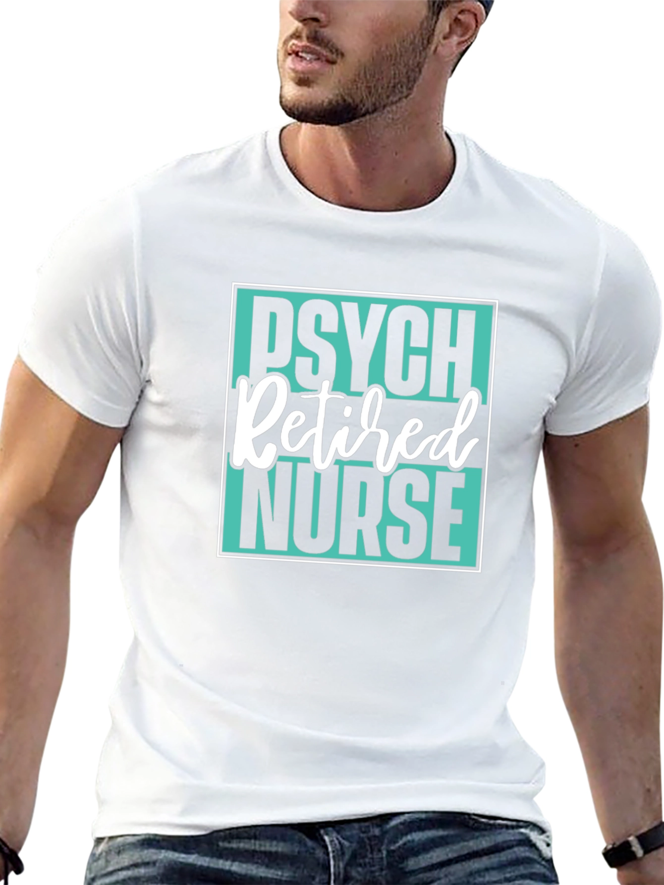 Retired Psych Nurse Graphic T-Shirt