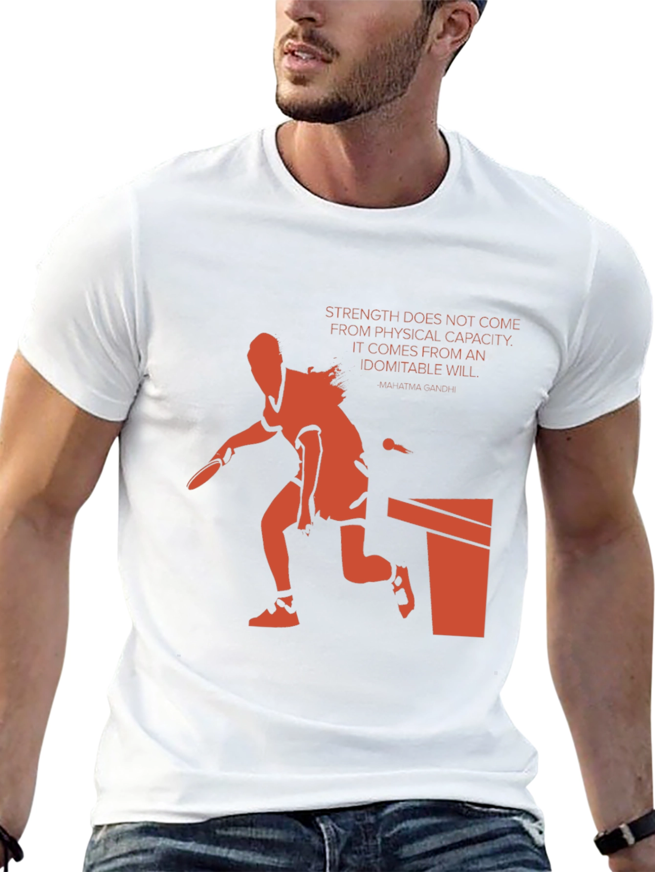 Motivational Table Tennis Graphic Tee