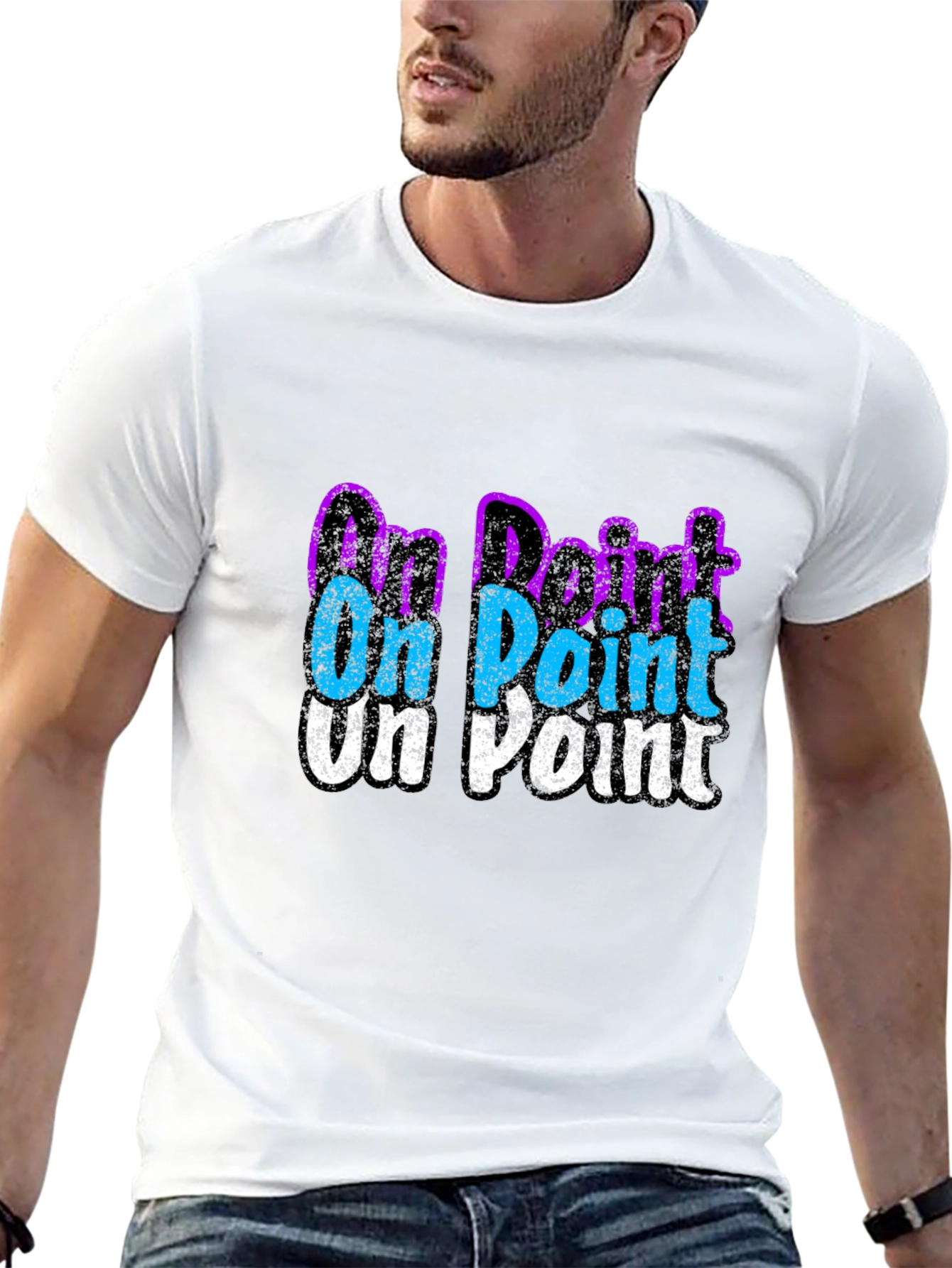 On Point Graphic T-Shirt - Trendy Casual Wear