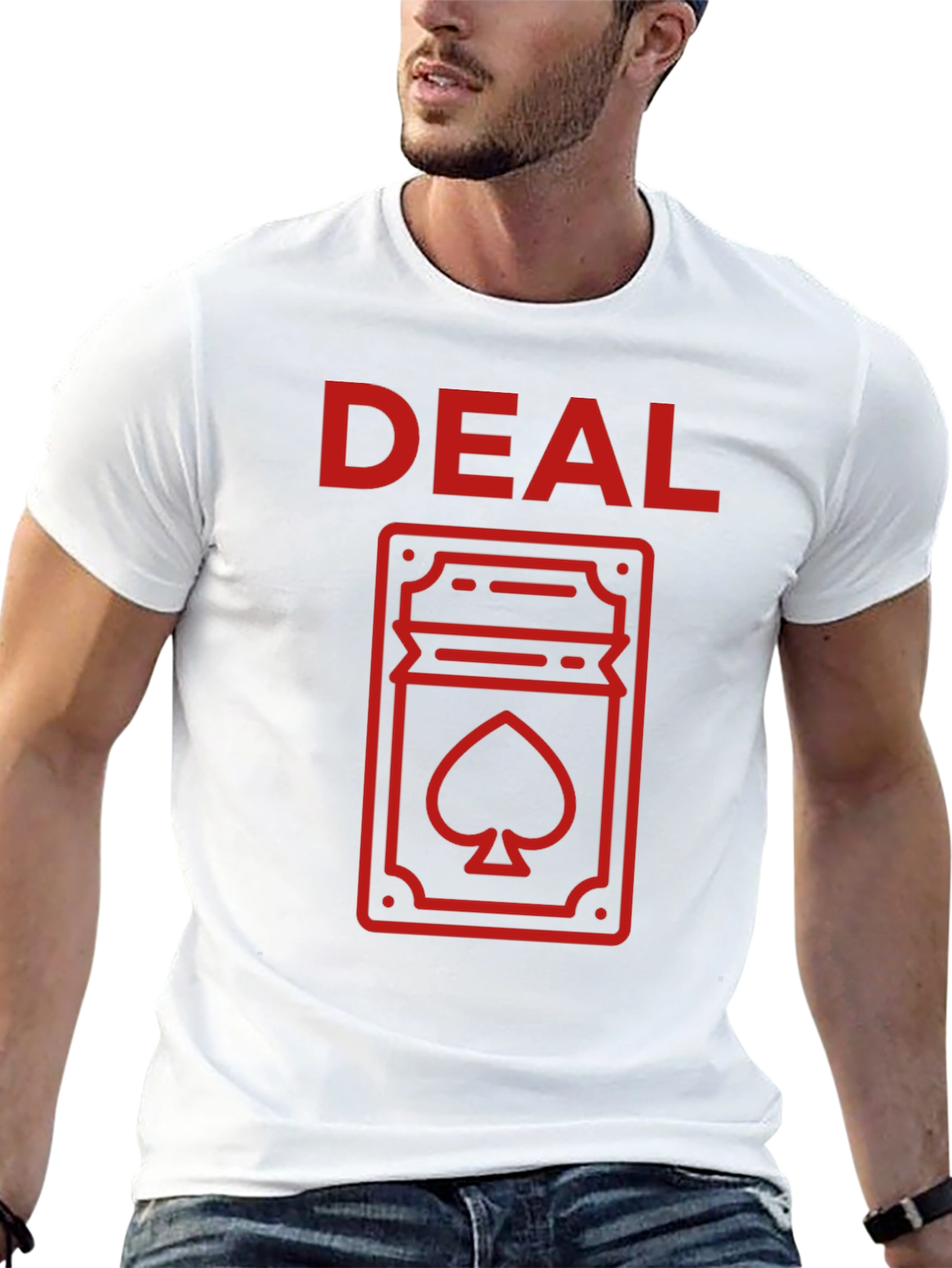 DEAL Spade Card Graphic Tee - Black