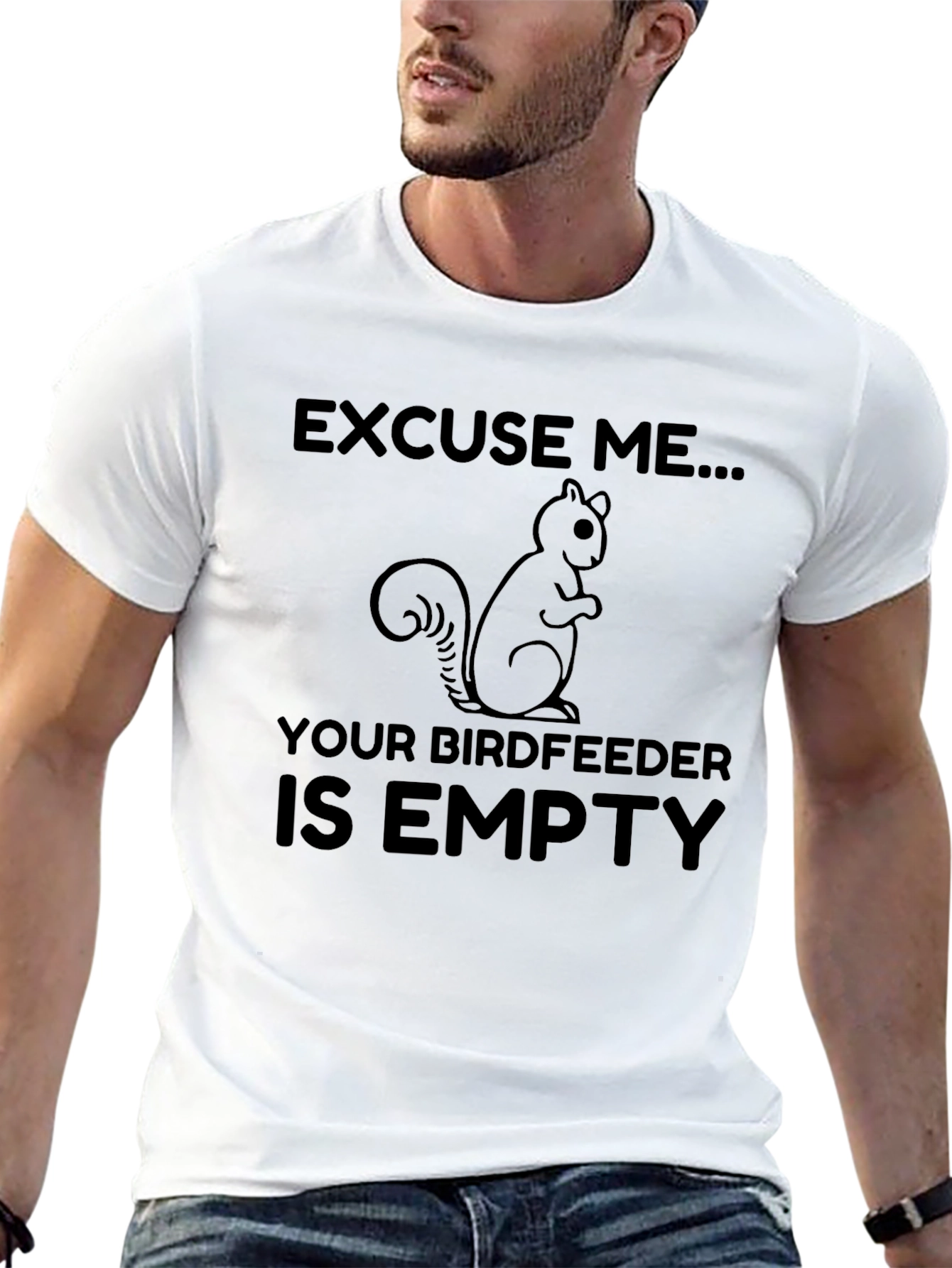 Squirrel Birdfeeder Humor T-Shirt
