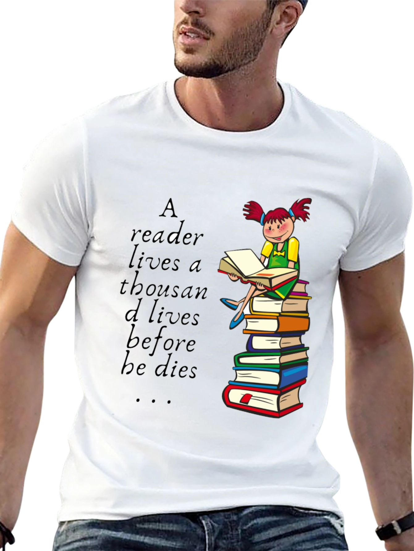 Readers Life Graphic Tee - Book Lover Shirt