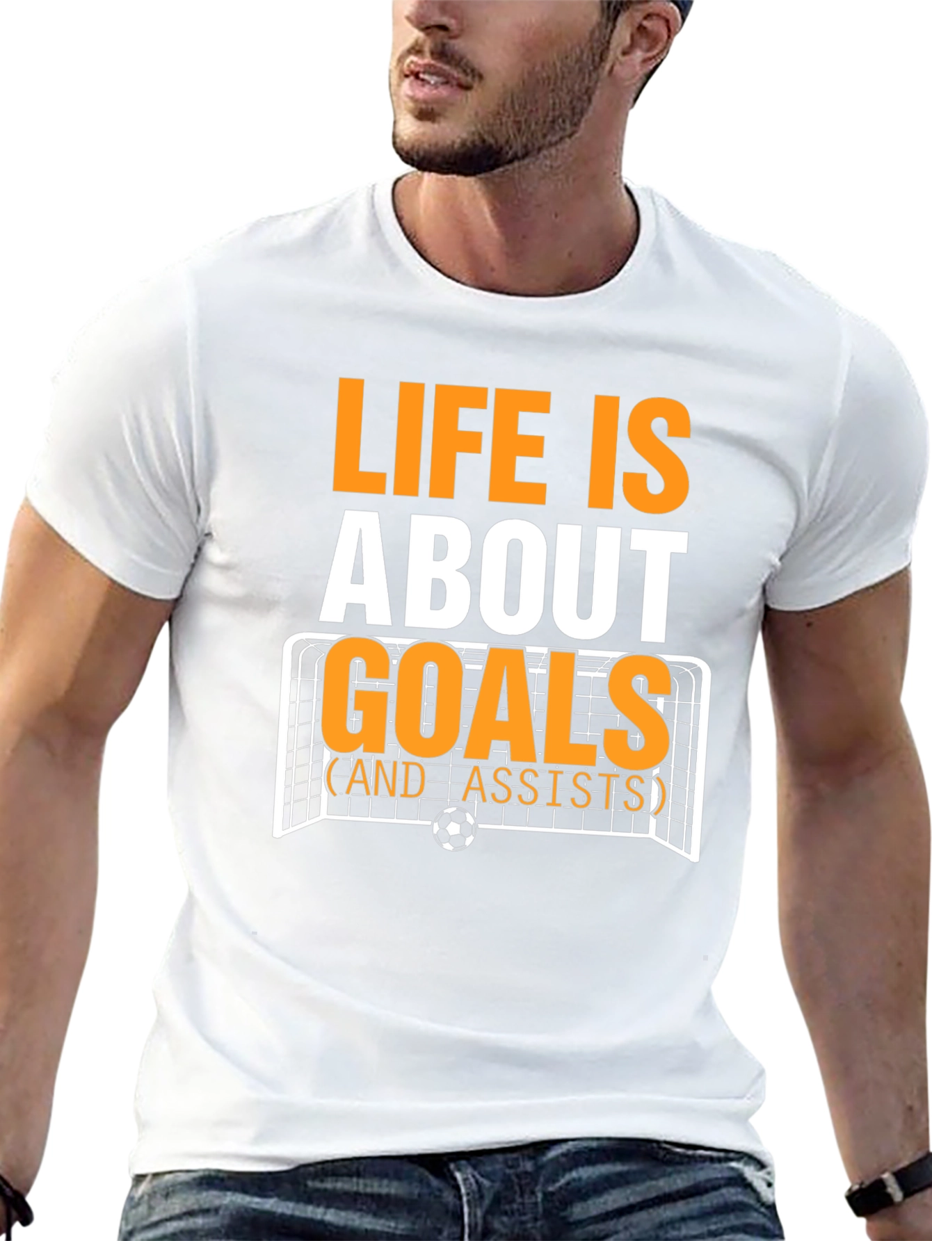 Life is About Goals T-Shirt - Soccer Design