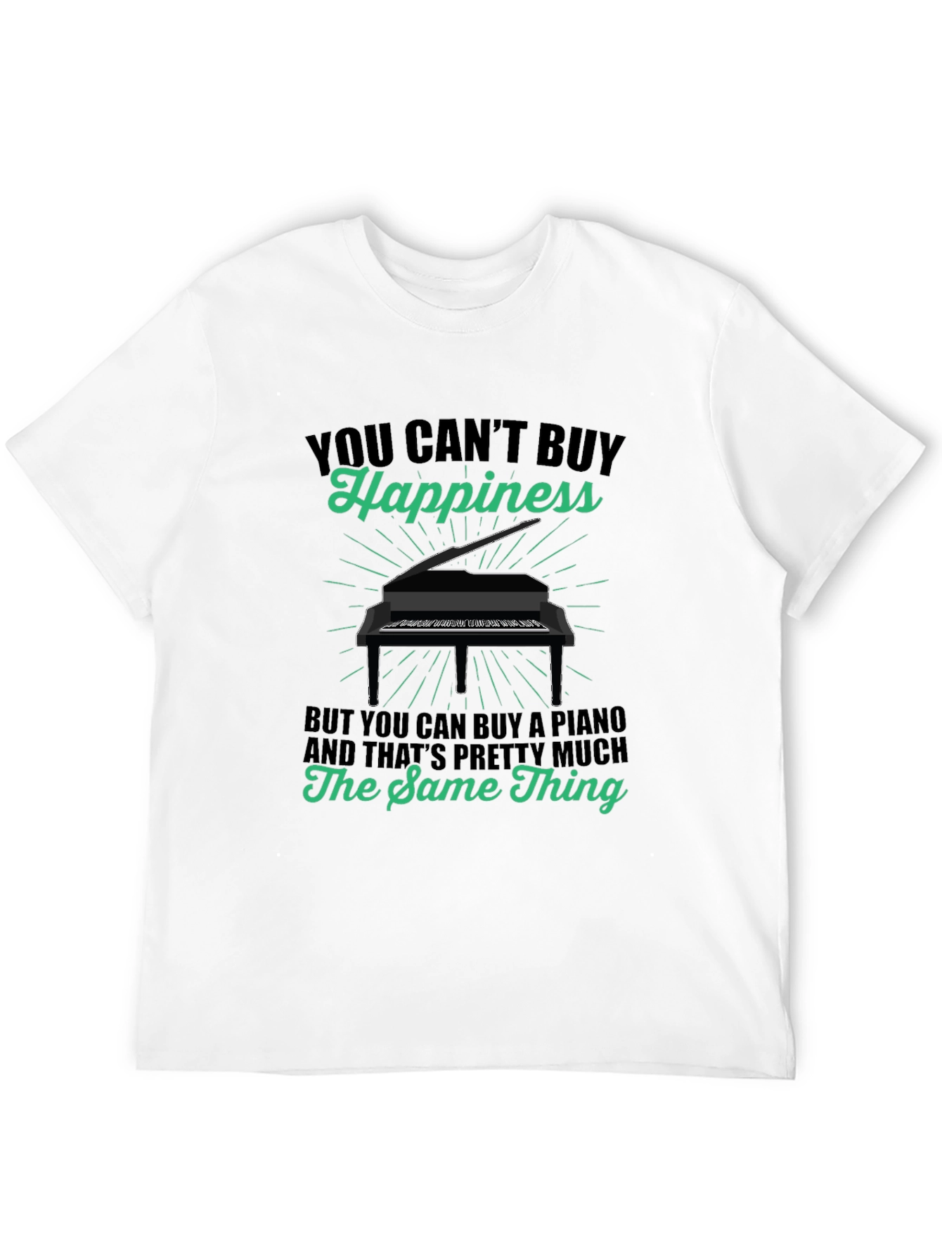 Piano Happiness T-Shirt - Music Lover Tee