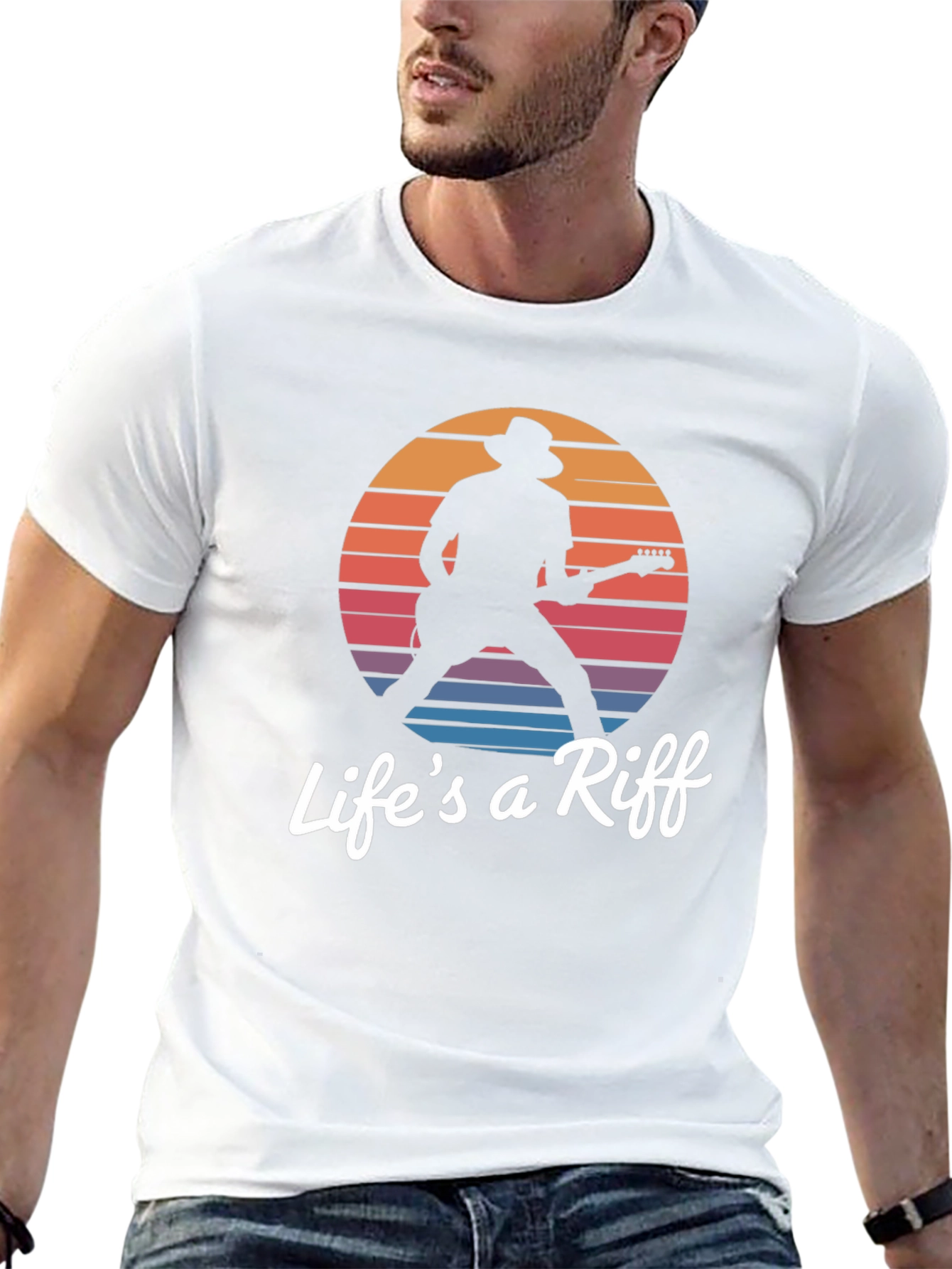Lifes a Riff Graphic Tee - Music Lover T-Shirt