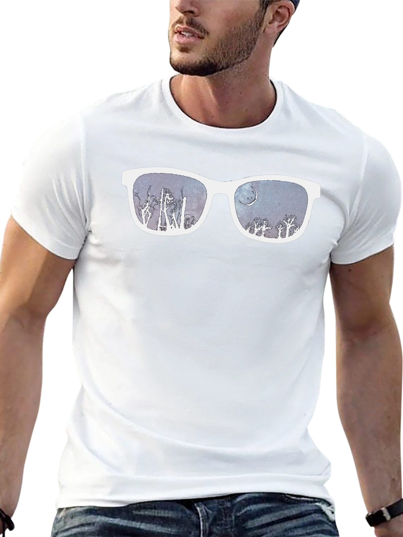 Sunglasses Night Sky T-Shirt
