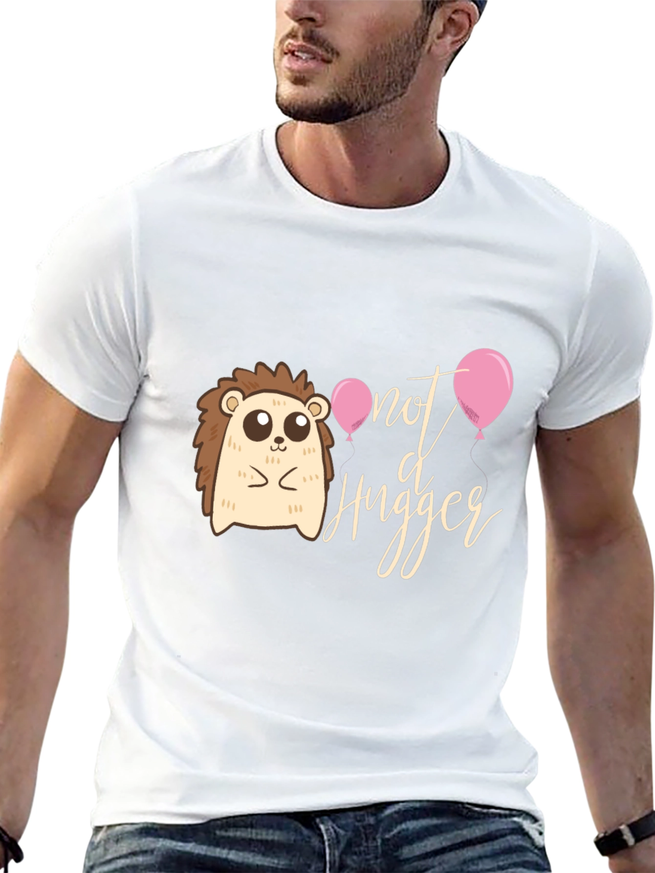 Not A Hugger T-Shirt: Cute Hedgehog Design
