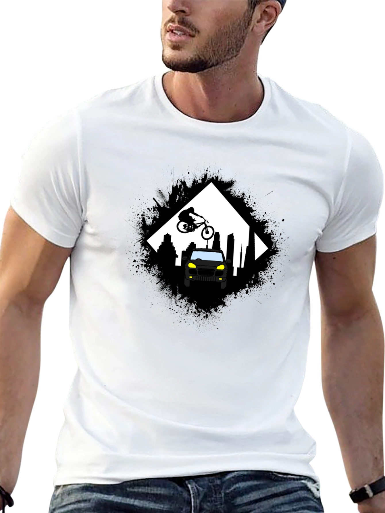 Urban Ride T-Shirt - Black Graphic Tee