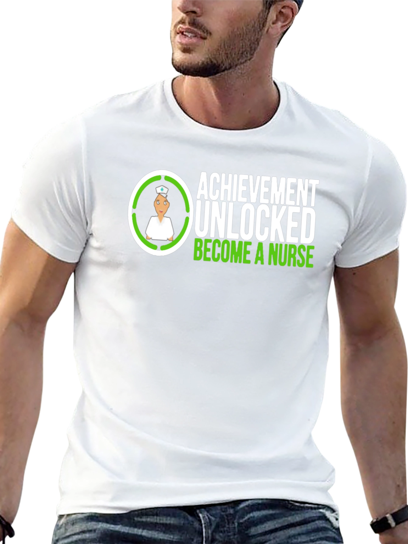 Achievement Unlocked Nurse Graphic Tee