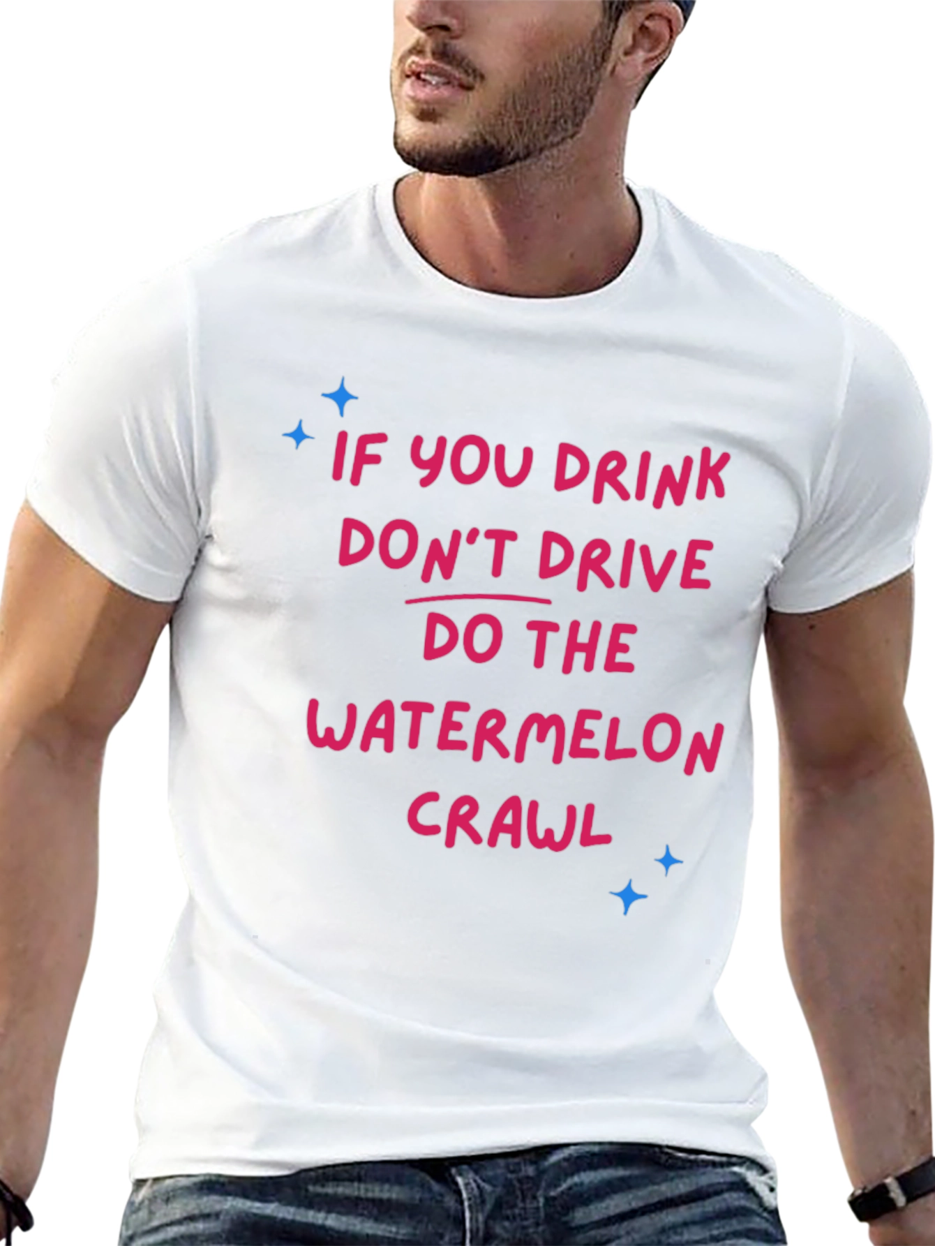 Drink Dont Drive Watermelon Crawl Graphic Tee