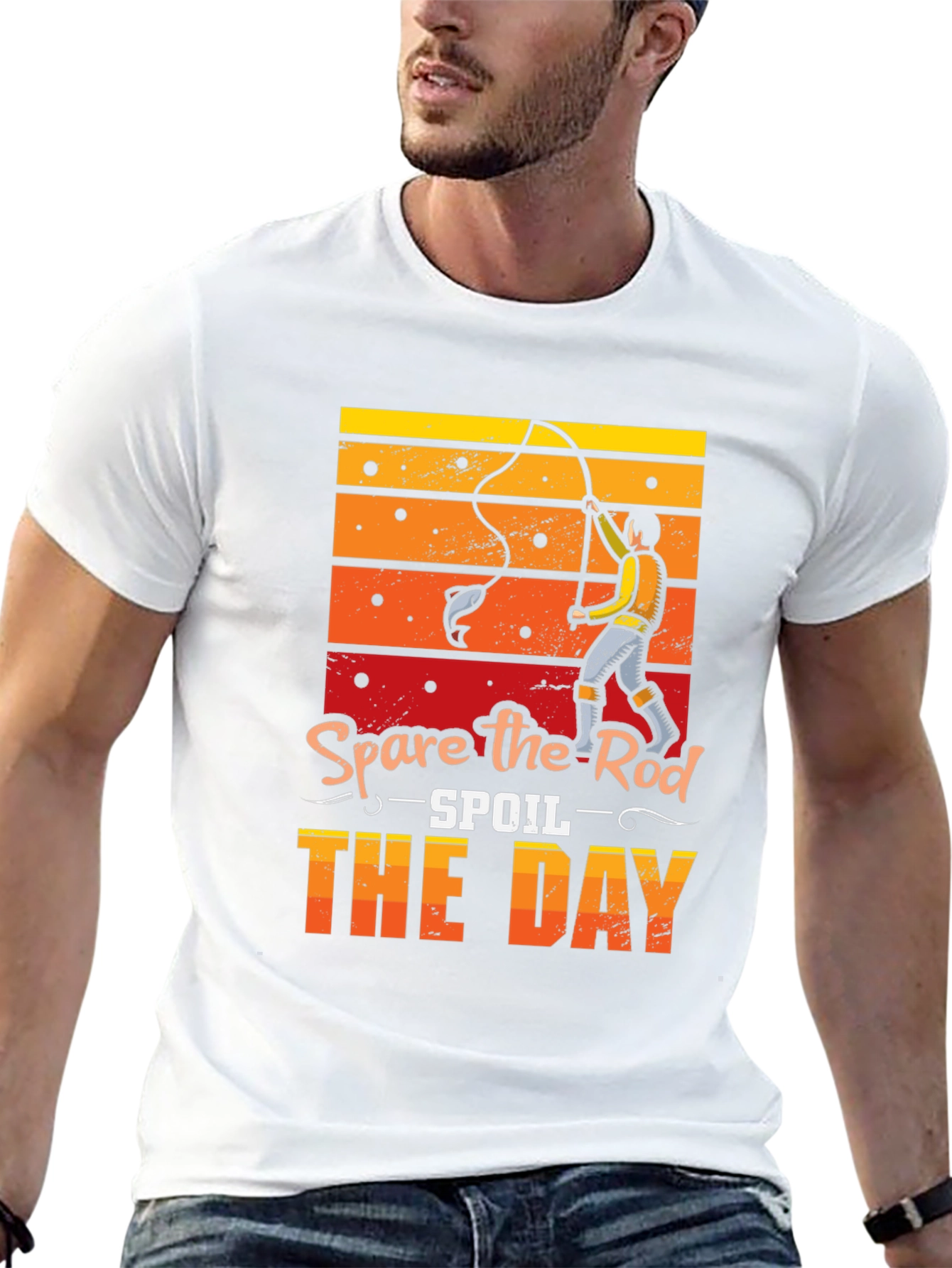 Spare the Rod Spoil the Day Fishing T-Shirt