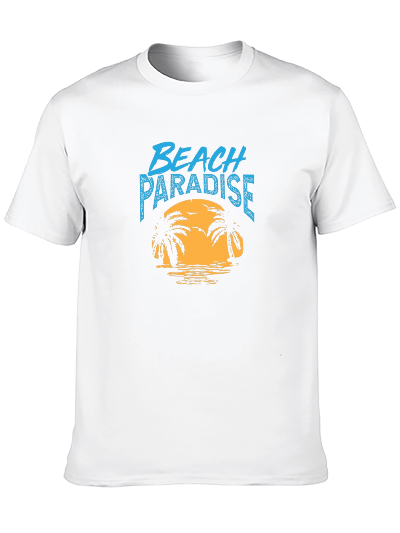 Beach Paradise Black T-Shirt - Tropical Vibe