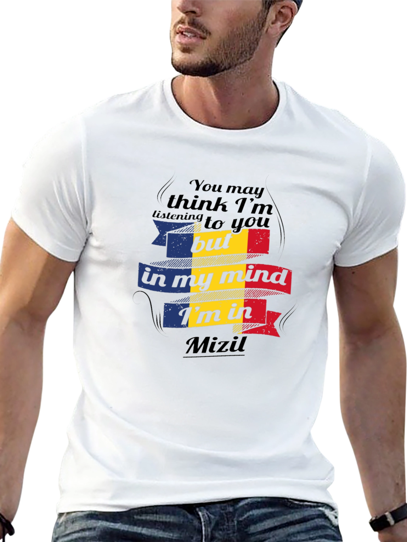 Mizil Mind T-Shirt - Romania Flag Graphic Tee