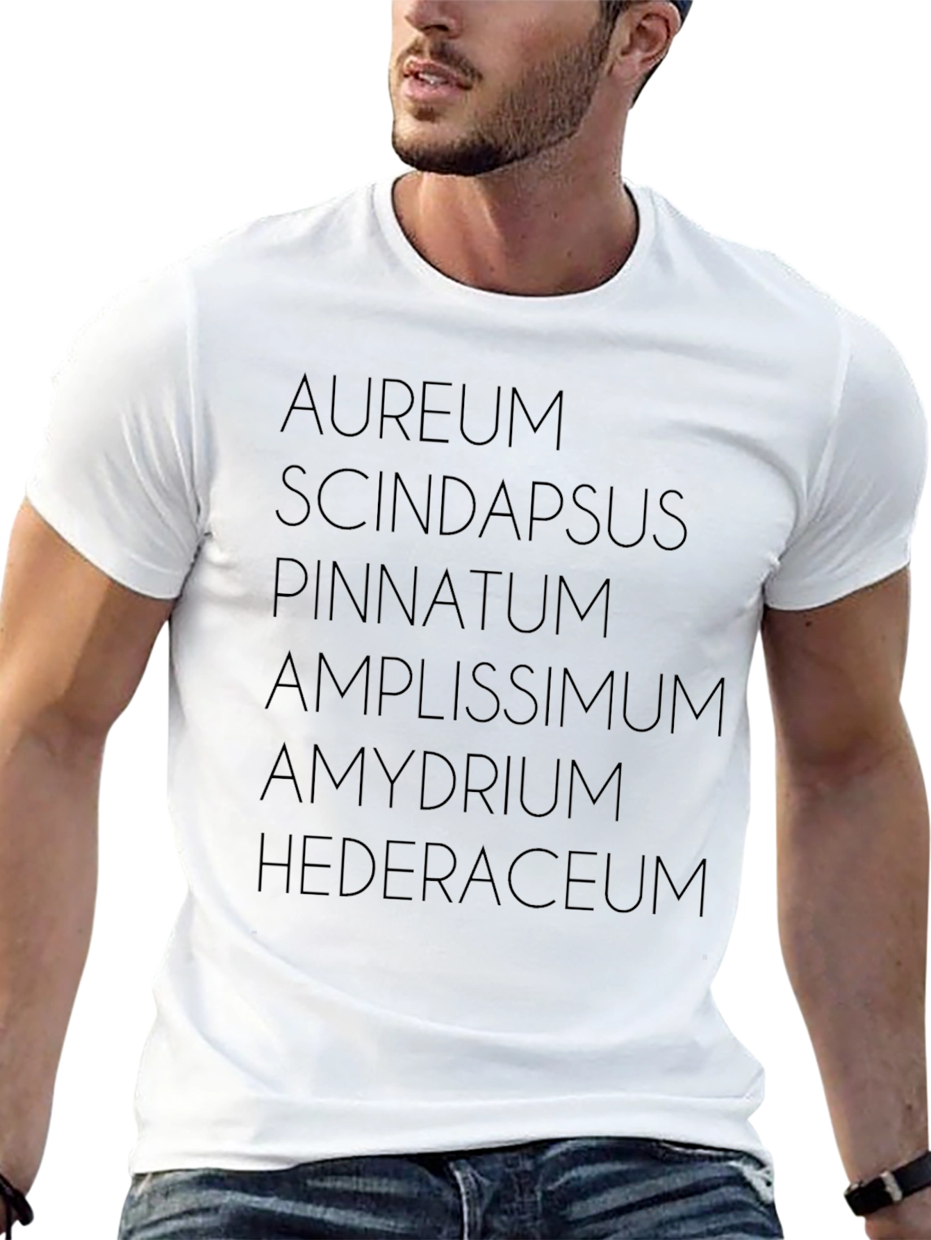 Latin Plant Names Black T-Shirt